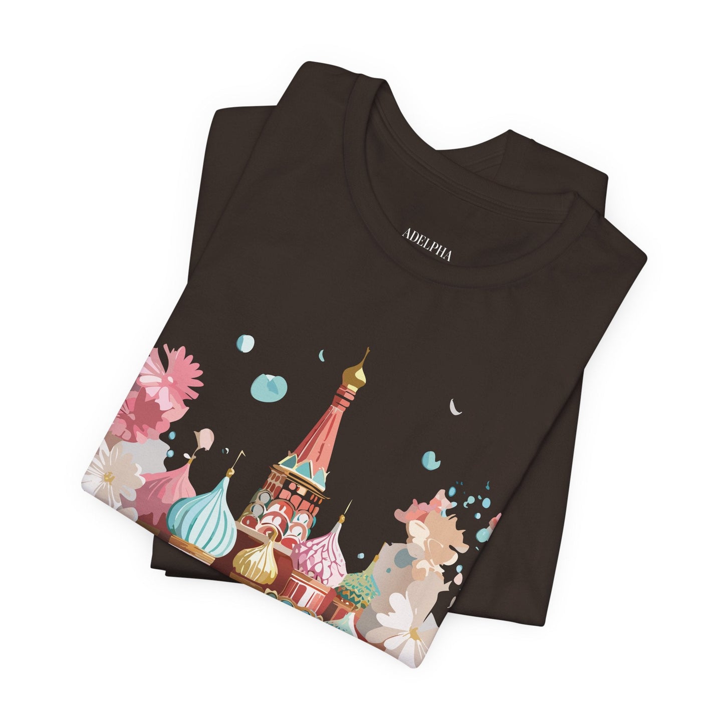 Unisex Moscow Tourist Shirt Graphic Tee by Adelpha Vintage Inspired Art Design Premium Quality
