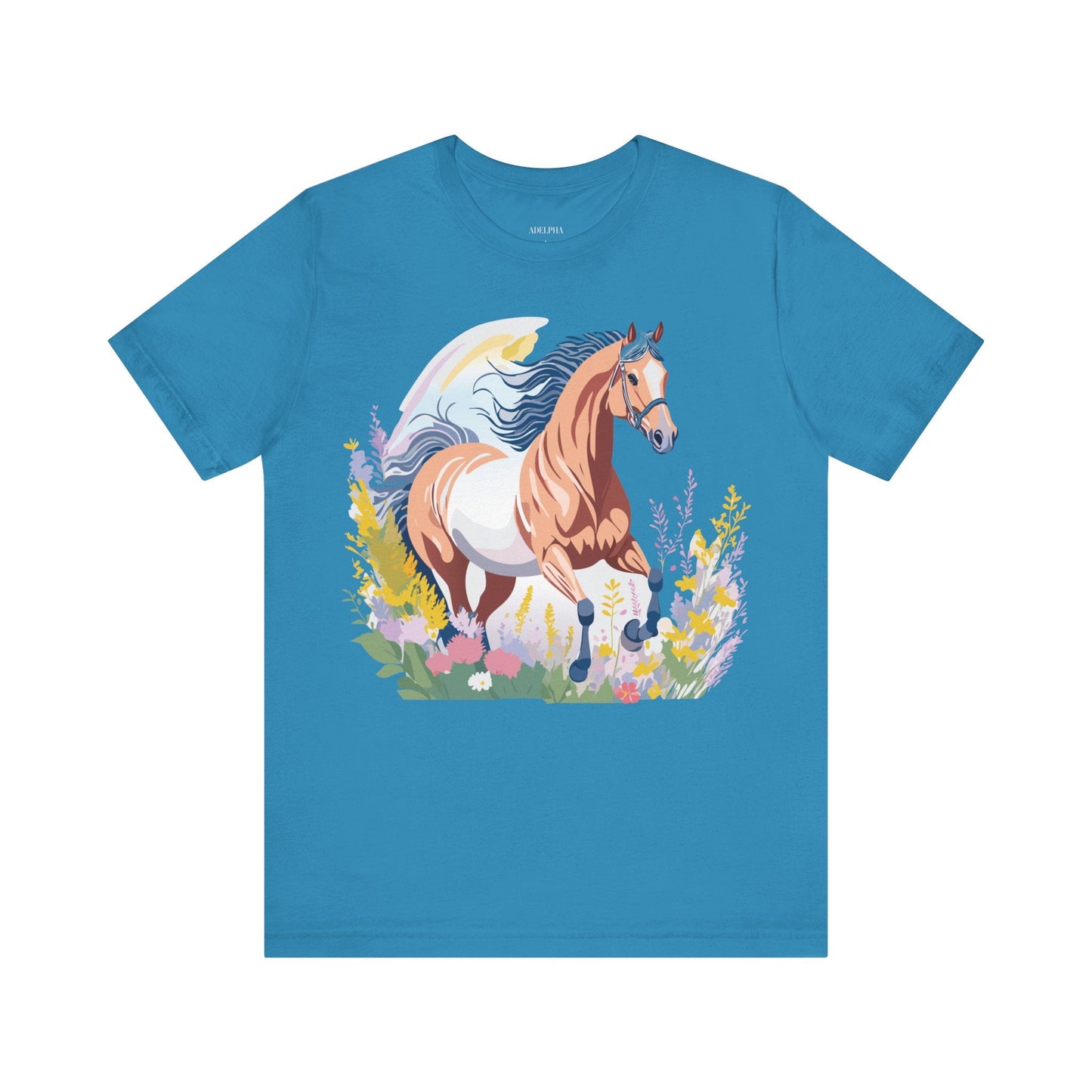 Horse Graphic Unisex 100 Cotton Vintage Animal Art T-Shirt 4
