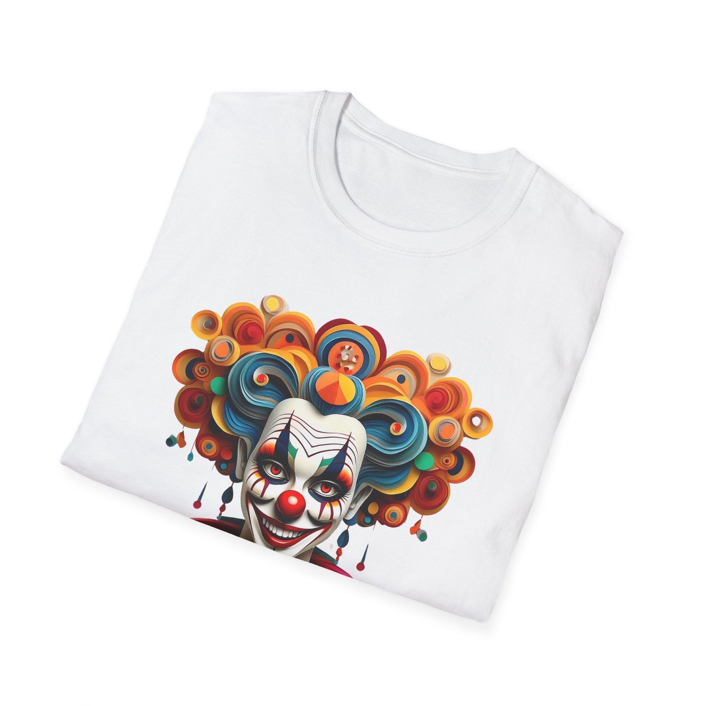 Unisex Clown T Shirt Funny Man Circus Shirt Softstyle Gildan 64000 Short Sleeve Tee