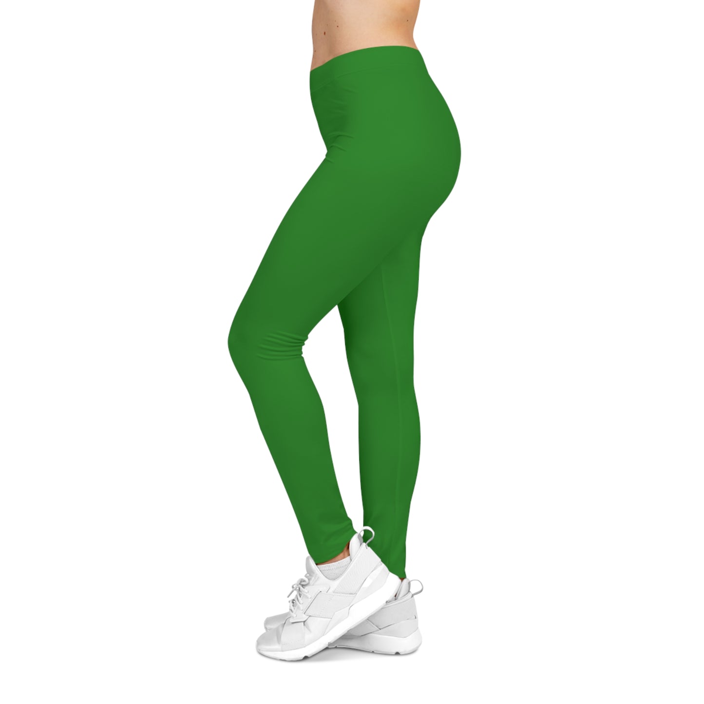 India Green Color Women's Poly-Span Casual Leggings XS-2XL