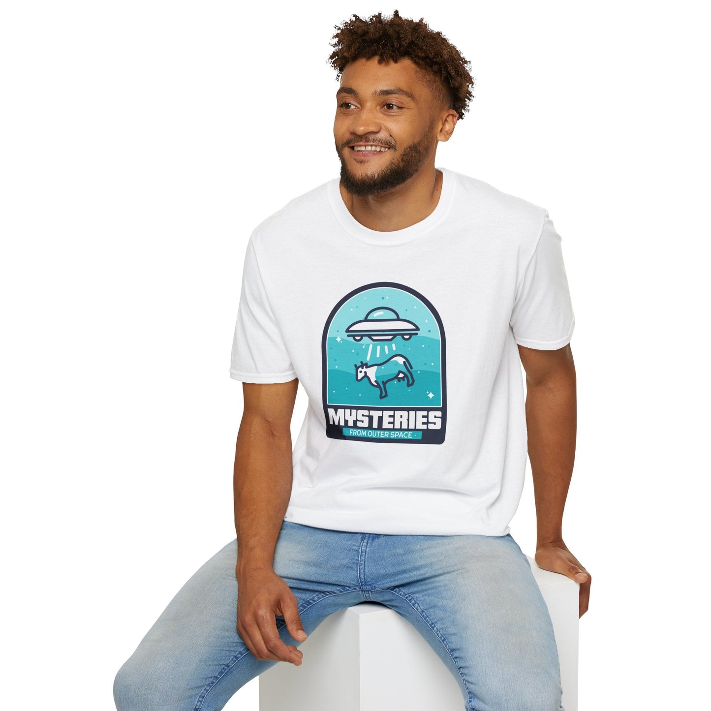 Mysteries UFO Abduction TShirt  Retro Alien Space Graphic Tee