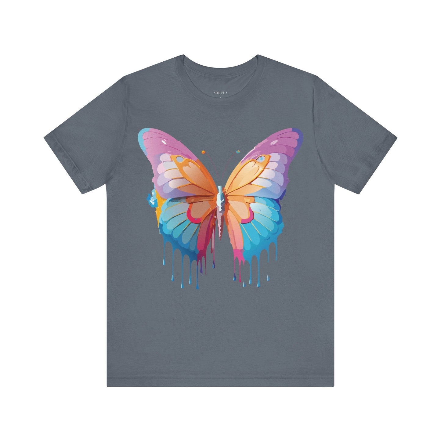 Butterfly Graphic Unisex 100 Cotton Lightweight Vintage Design Jersey Tee 90