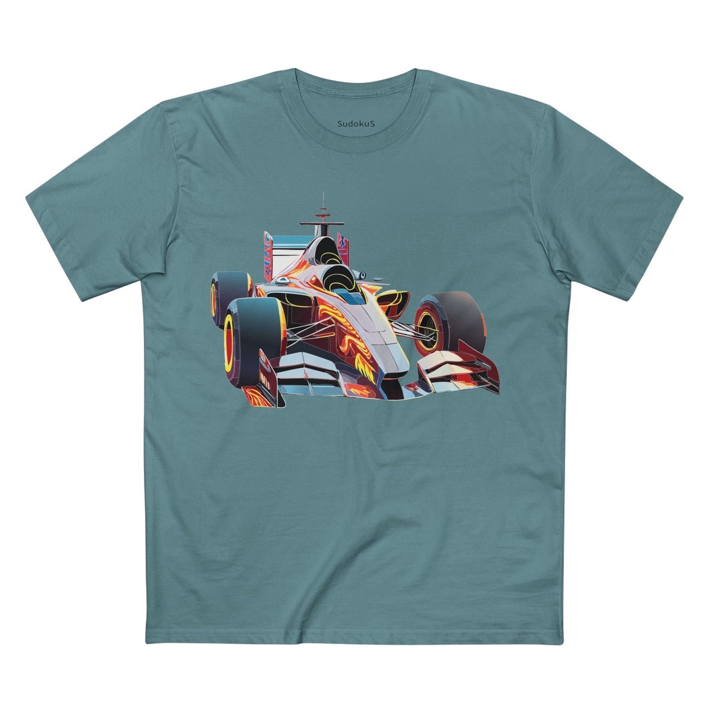 Car Graphic Unisex 100 Cotton Staple Tee 6
