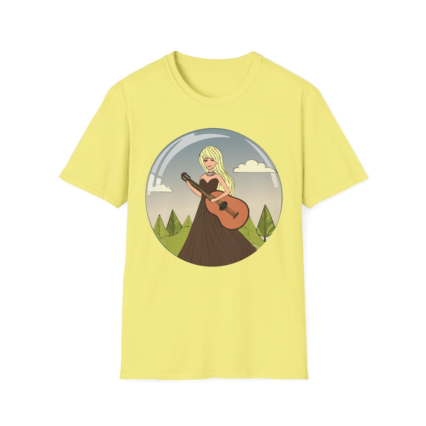Womens Graphic T Shirt Art Design Tee Softstyle 100 Percent Ring Spun Cotton Short Sleeve