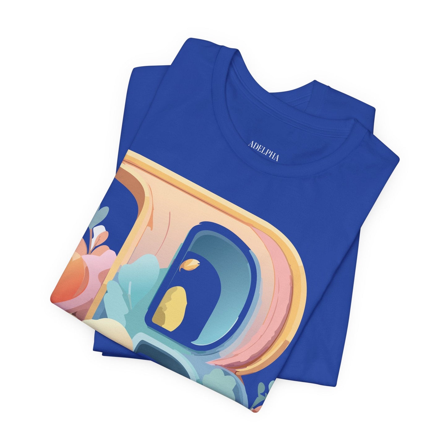 Letter B Graphic Tee Unisex Jersey Short Sleeve With Vintage Inspired Artwork By Adelpha