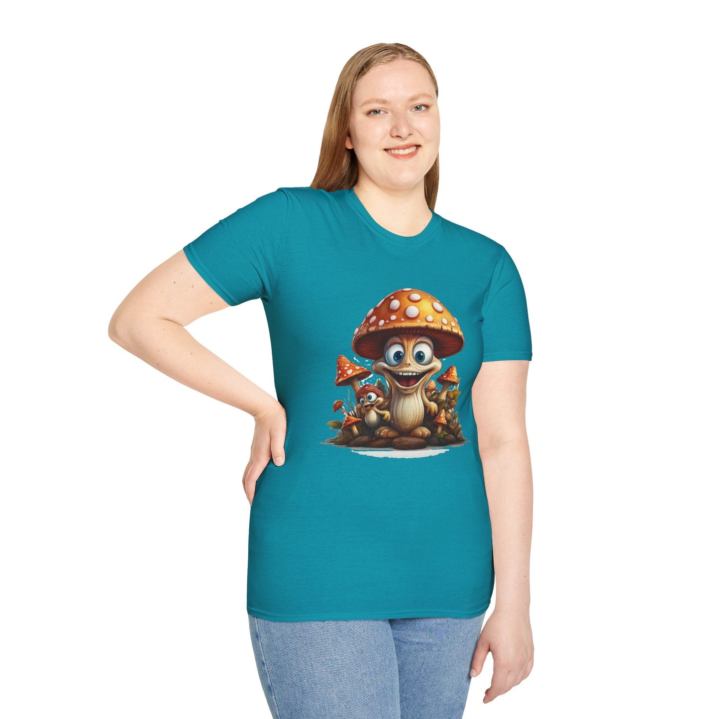 Mashroom Tee Shirt Unisex Softstyle 64000 Comfortable Mushroom Shirt With Funny Fungus Design