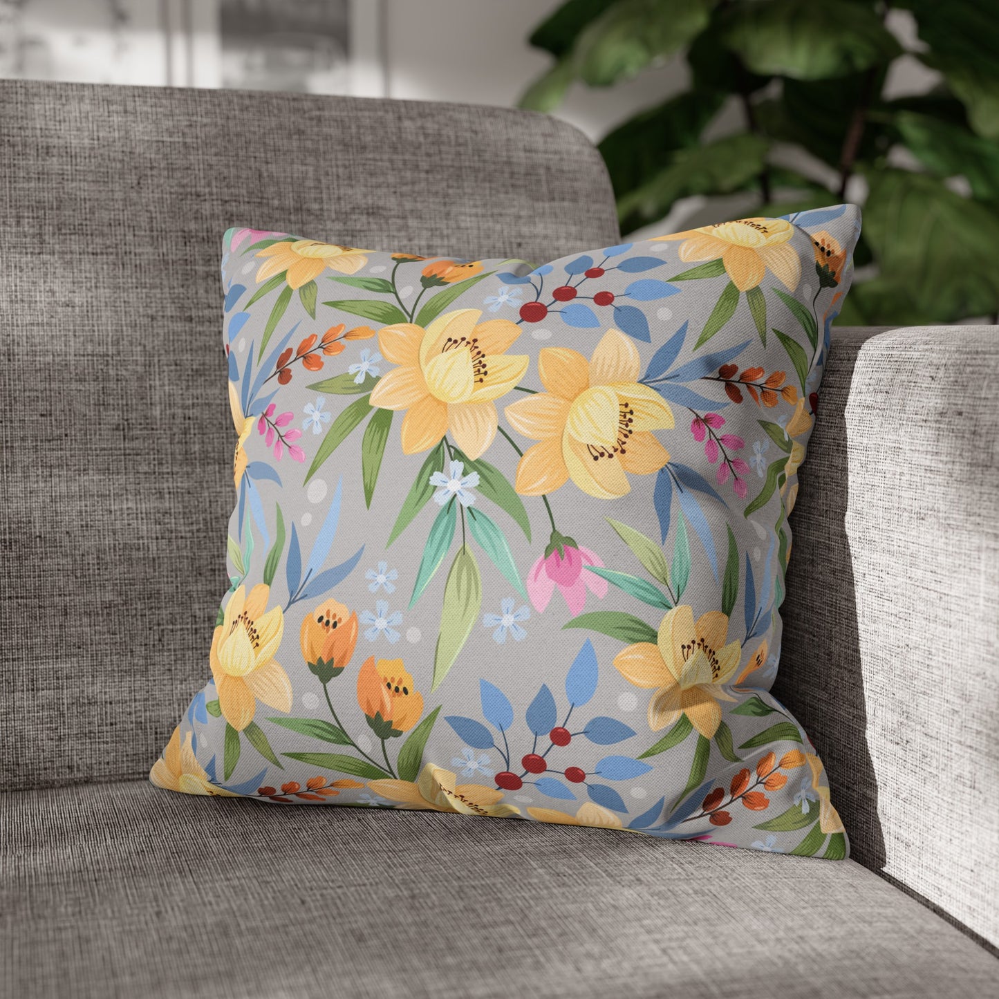 Floral Poly Pillowcase