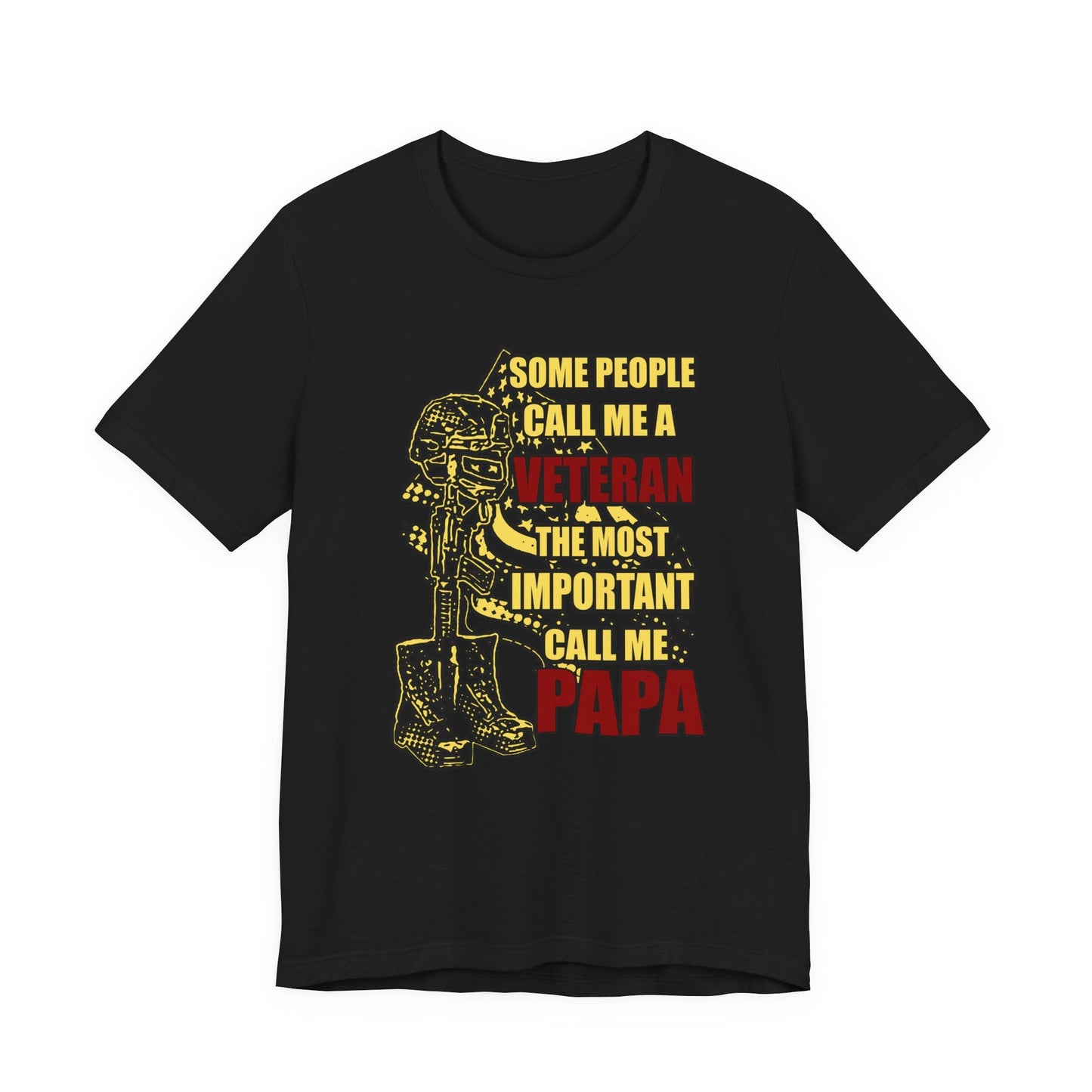 Army Veteran Patriotic Graphic Design Unisex Cotton T-Shirt v58