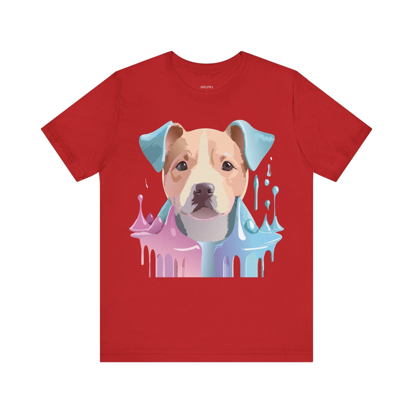 Unisex Dog Graphic Tee With Vintage Inspired Artwork By Adelpha Short Sleeve Shirt