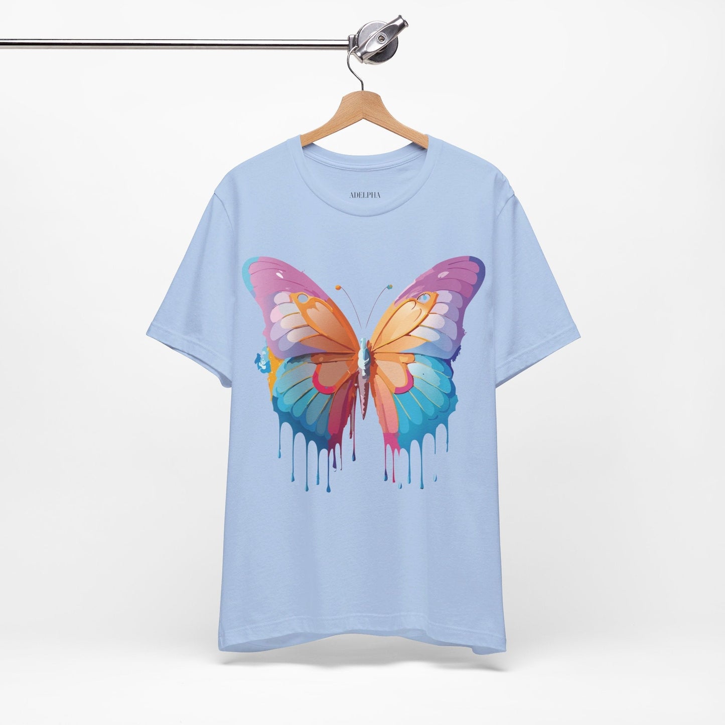 Butterfly Graphic Unisex 100 Cotton Lightweight Vintage Design Jersey Tee 91