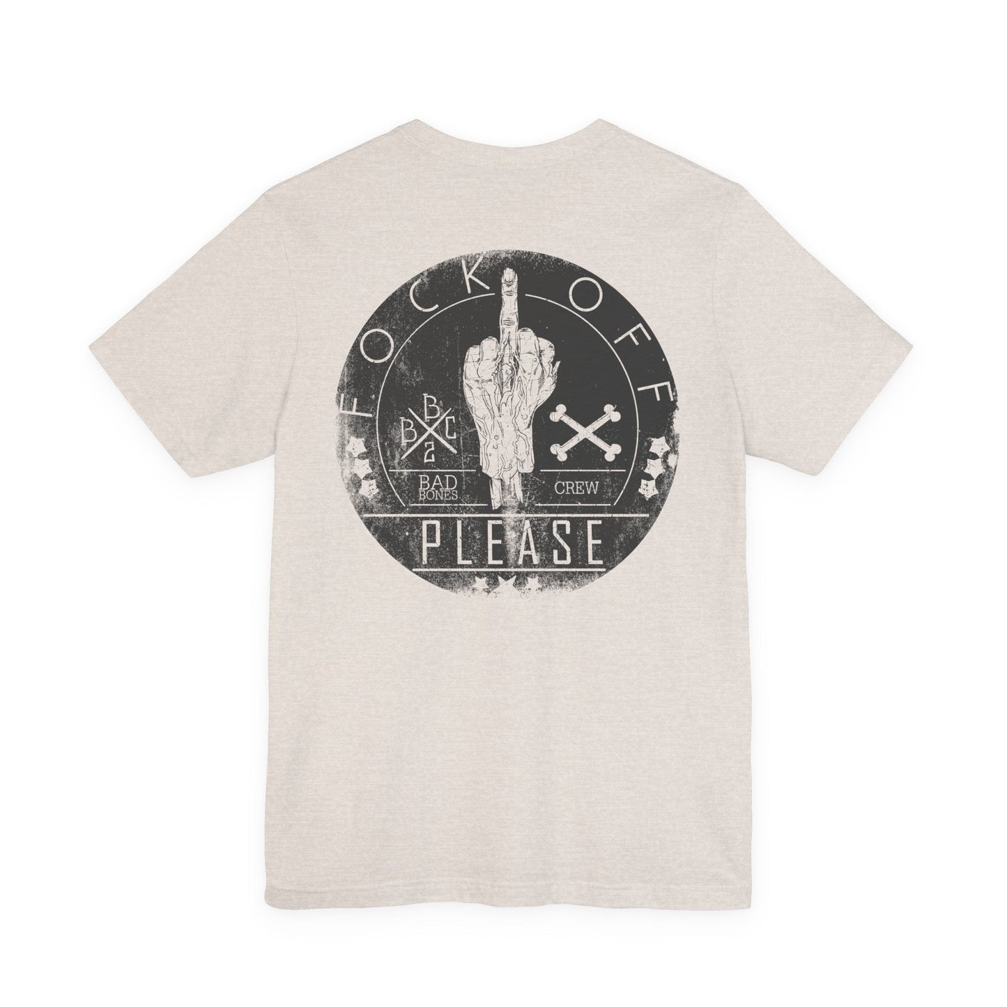 Middle Finger Skull Graphic Design Unisex Cotton T-Shirt A-11