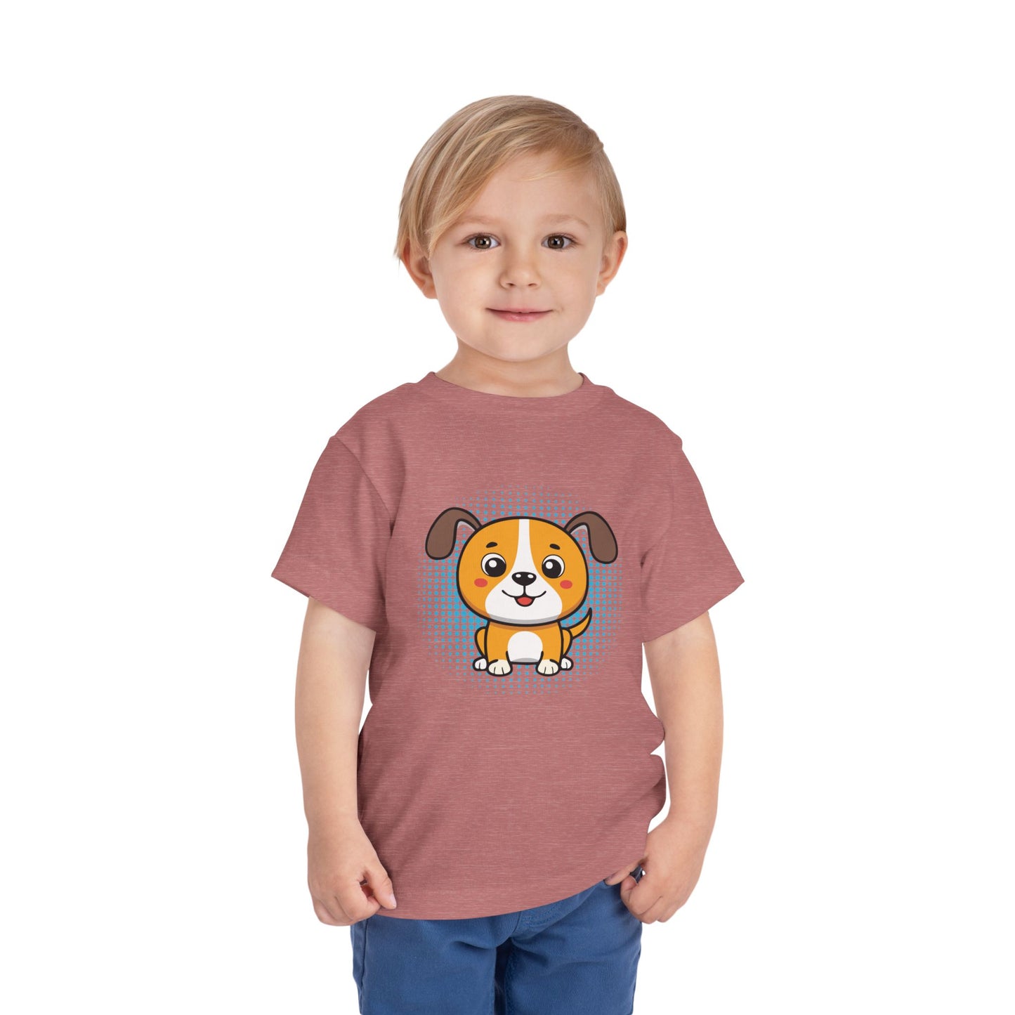 Bonita camiseta de manga corta para niños pequeños con diseño de cachorro: regalo adorable para amantes de las mascotas (2 a 5 años)