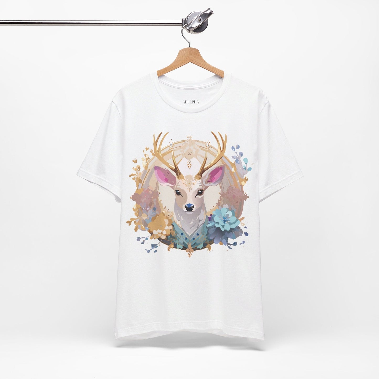 Medallion Graphic Unisex 100 Cotton Vintage Animal Medal Artwork Tee 68