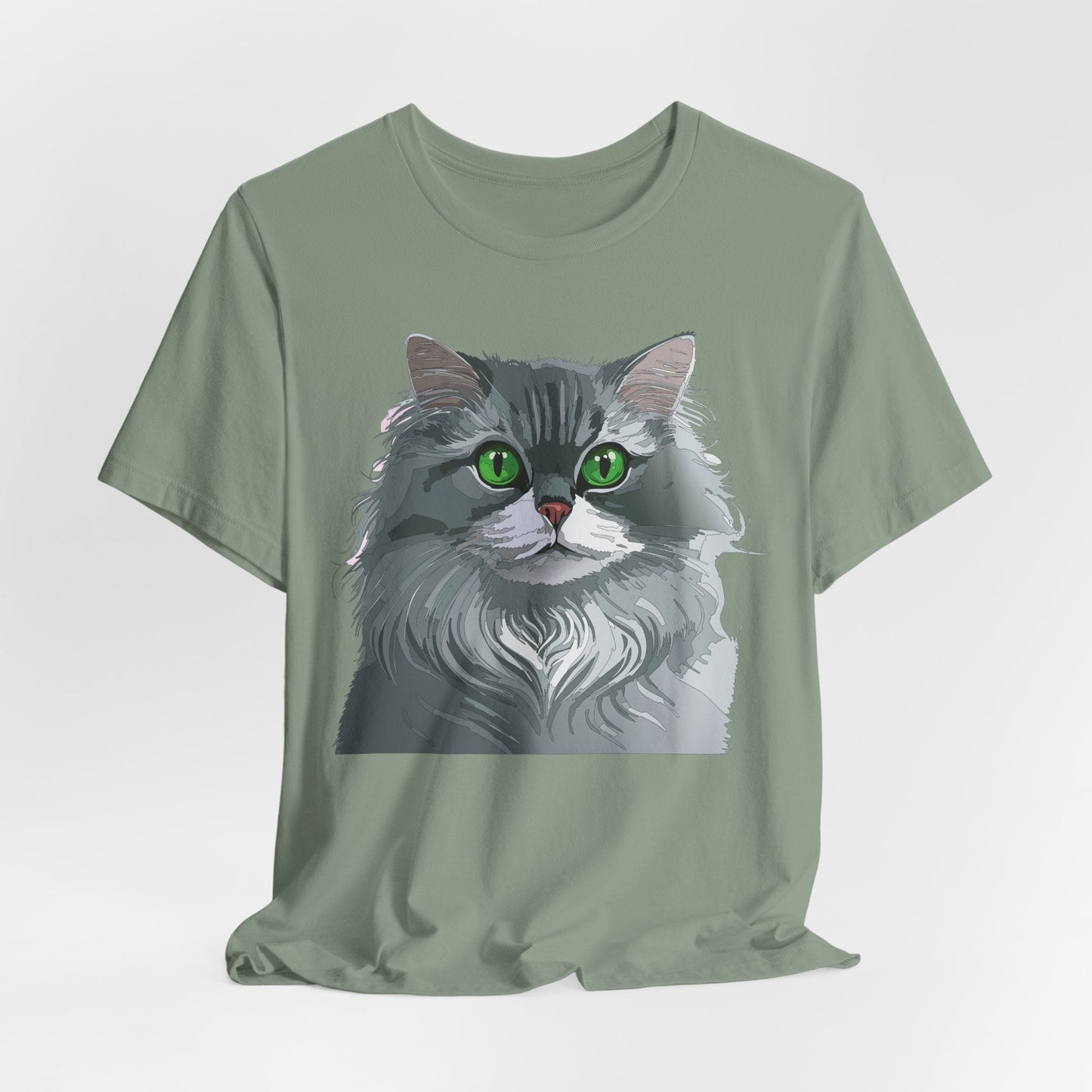 Unisex Animal Shirt With Art Design Animals Tee Short Sleeve Jersey Style Wild Animals Shirt