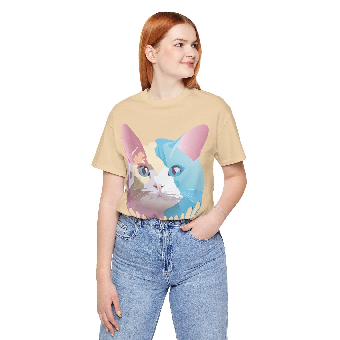Cat Graphic Tee Unisex Jersey Short Sleeve By Adelpha Art Design