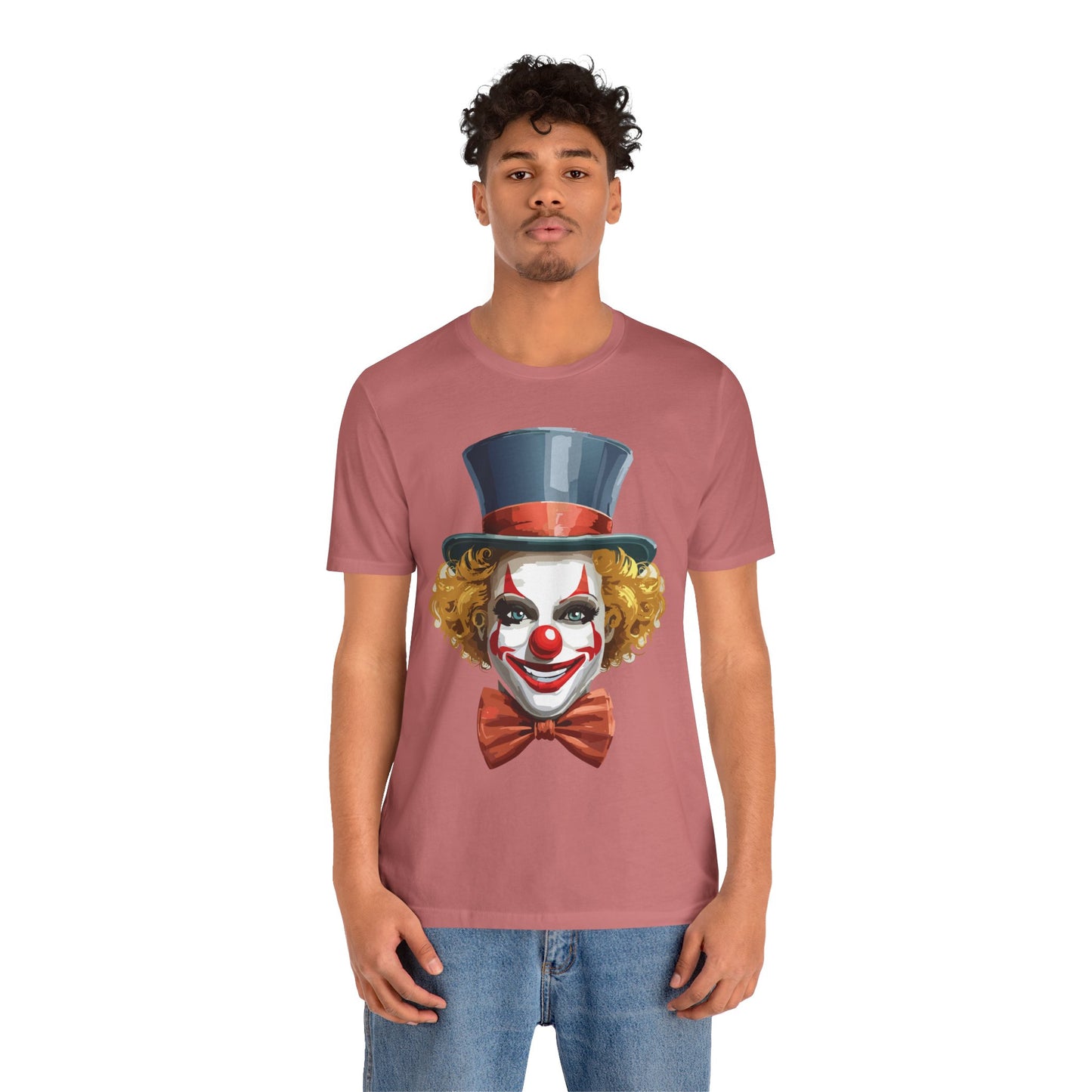 Clown Shirt, Funny Shirt, T-Shirt with Clown, Funny Art Design Tee, Circus Tees, Circus T-Shirt, Unisex Humor Wear 11
