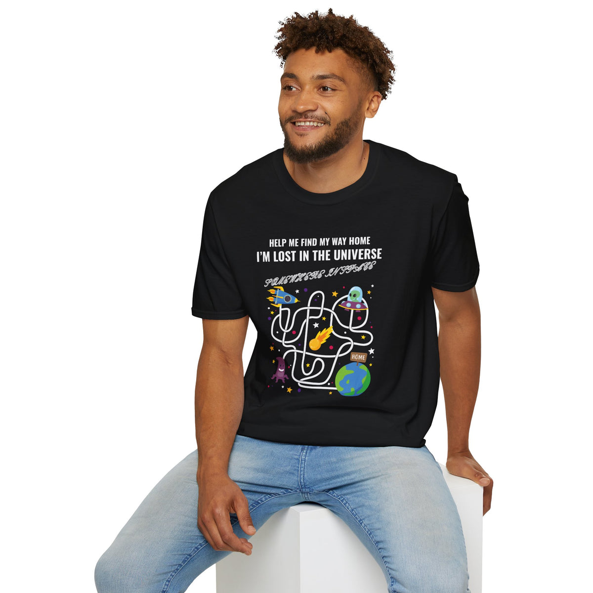 Funny UFO Aliens Graphic Unixes Gildan 100 Cotton Tee Shirt 121