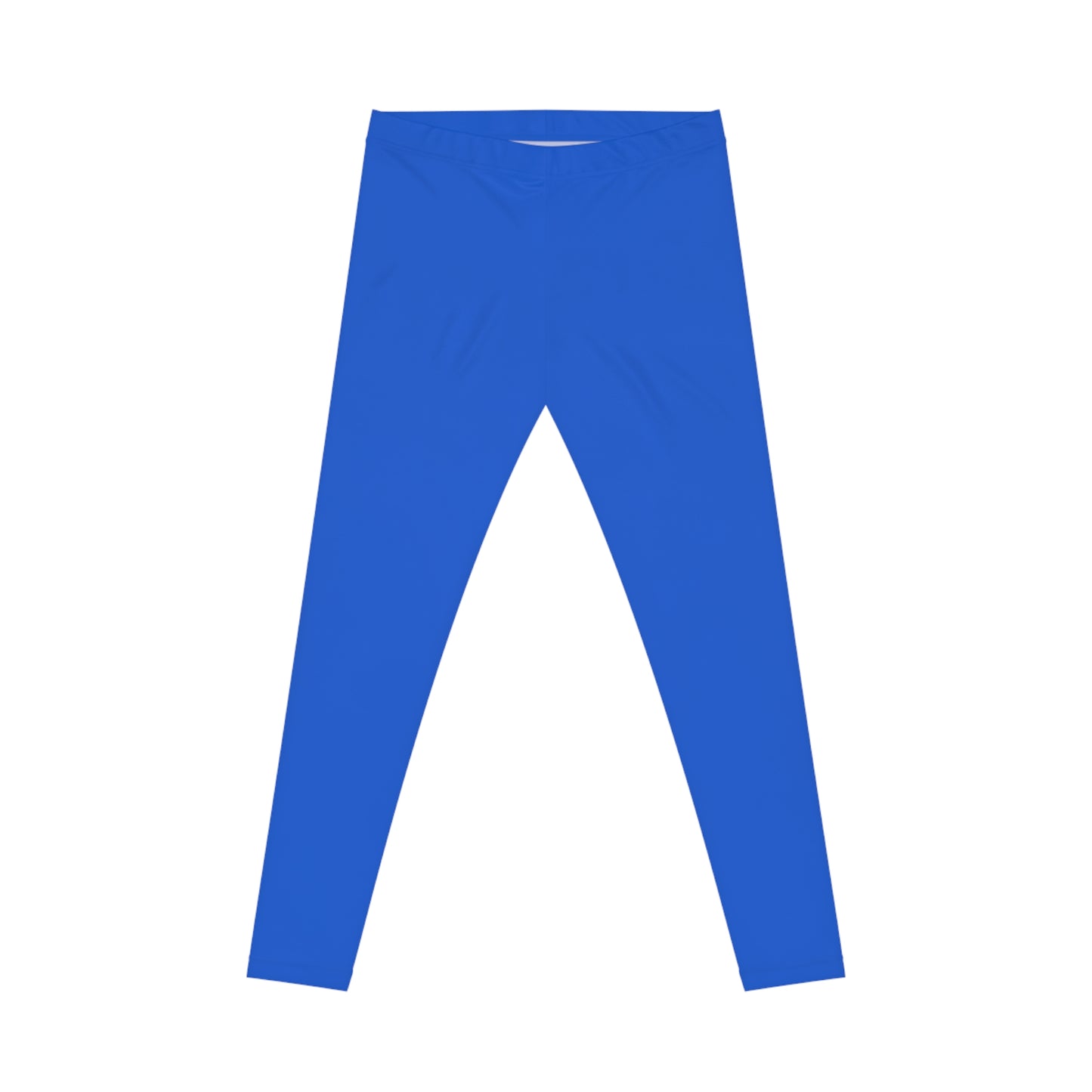 Laser Blue Color Women's Poly-Span Casual Leggings XS-2XL