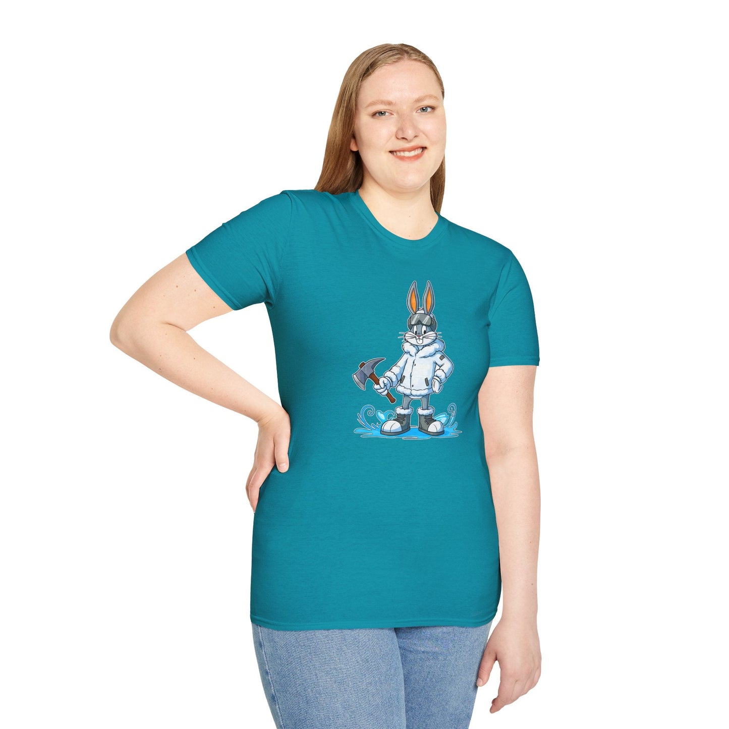 Bugs Bunny T Shirt Unisex Cartoon Animation Graphic Tee Softstyle Short Sleeve By Gildan 64000