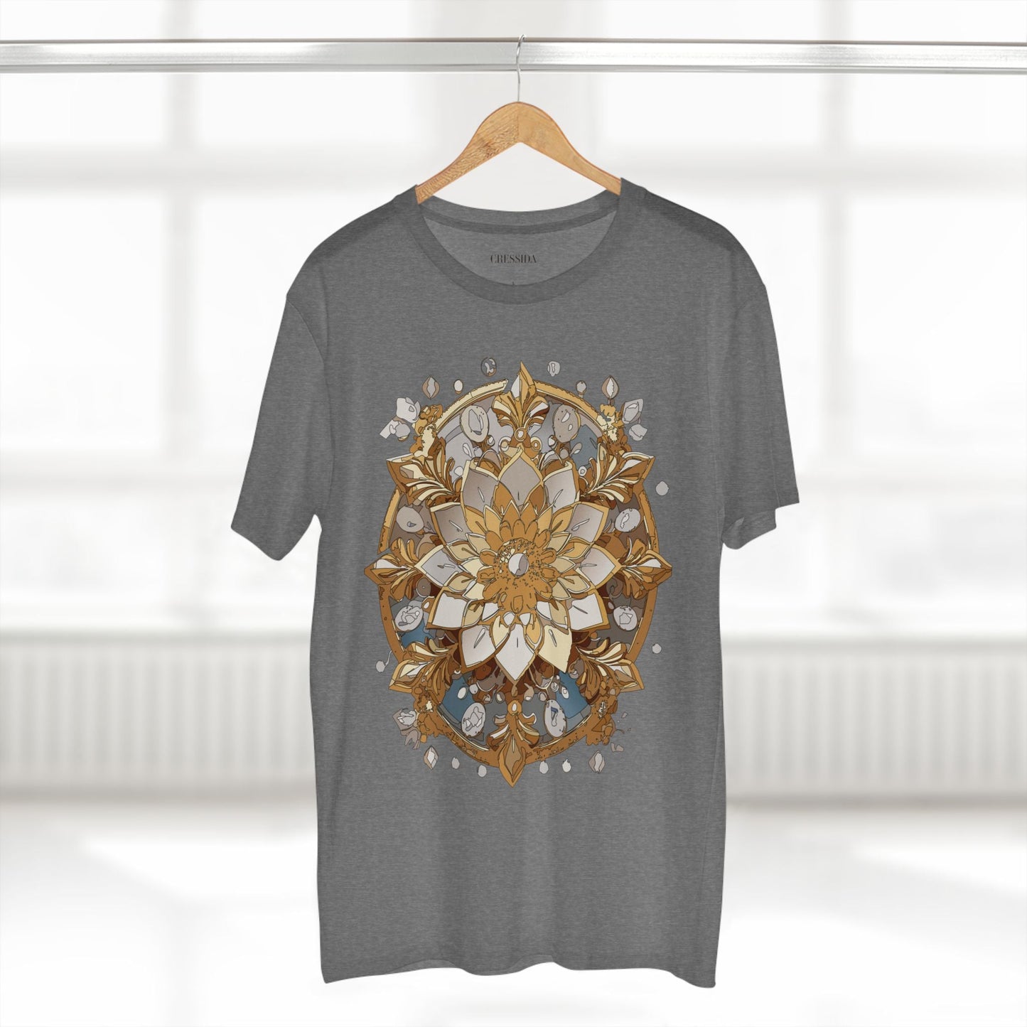 Floral Graphic T-Shirt Unisex 100 Cotton Art Design with Antique Flowers Tee 21