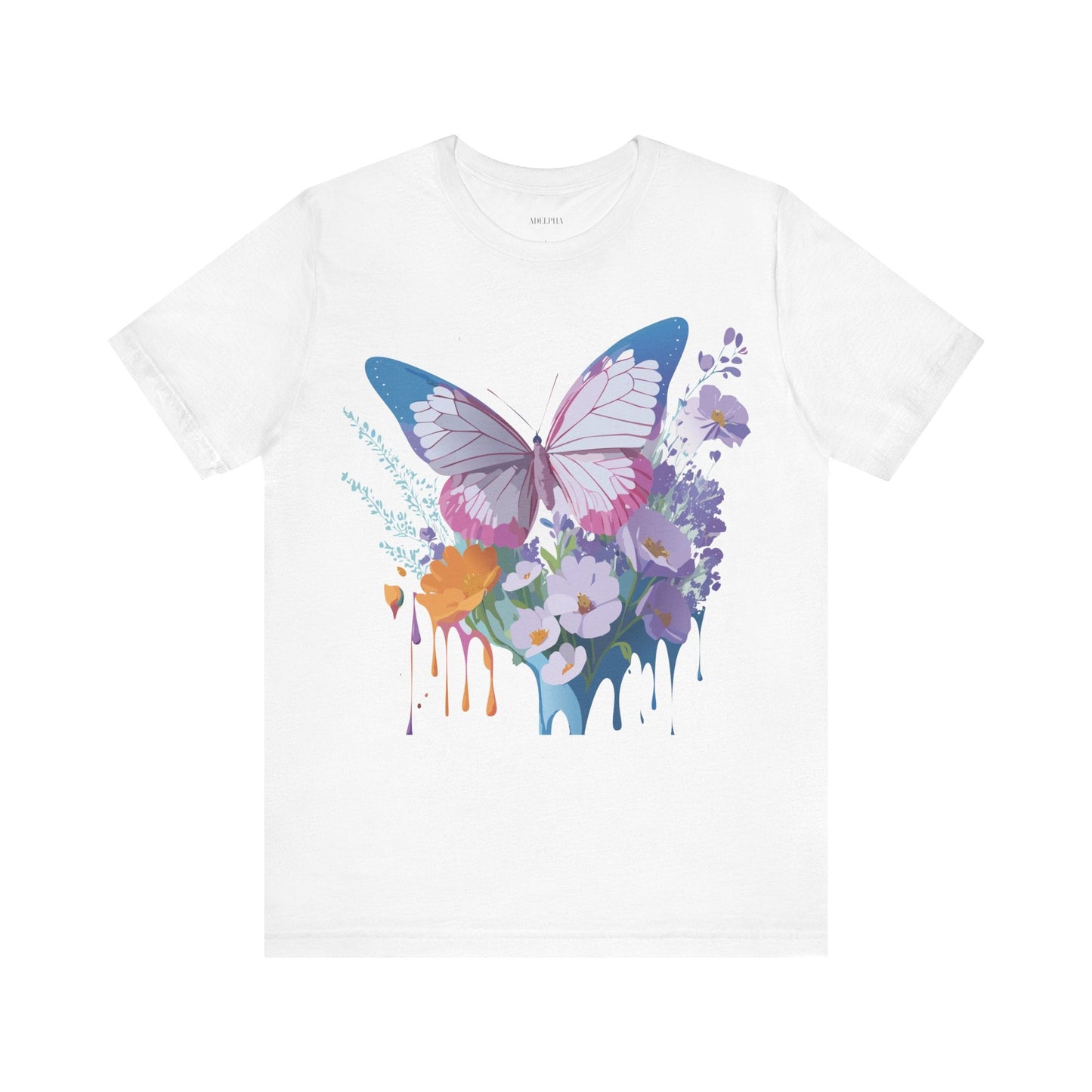 Unisex Butterfly Graphic Tee Adelpha Art Design Vintage Inspired Jersey Tee
