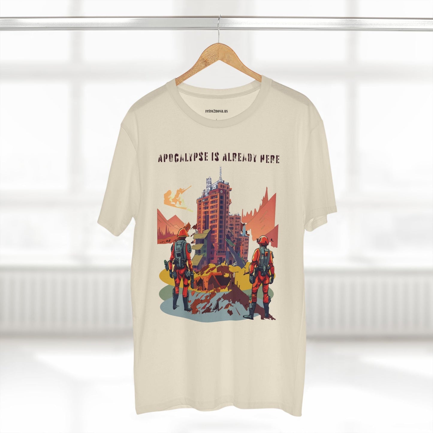 Cataclysm Doomsday Unisex Premium Cotton Tee With Original Art Design Retro2Nova