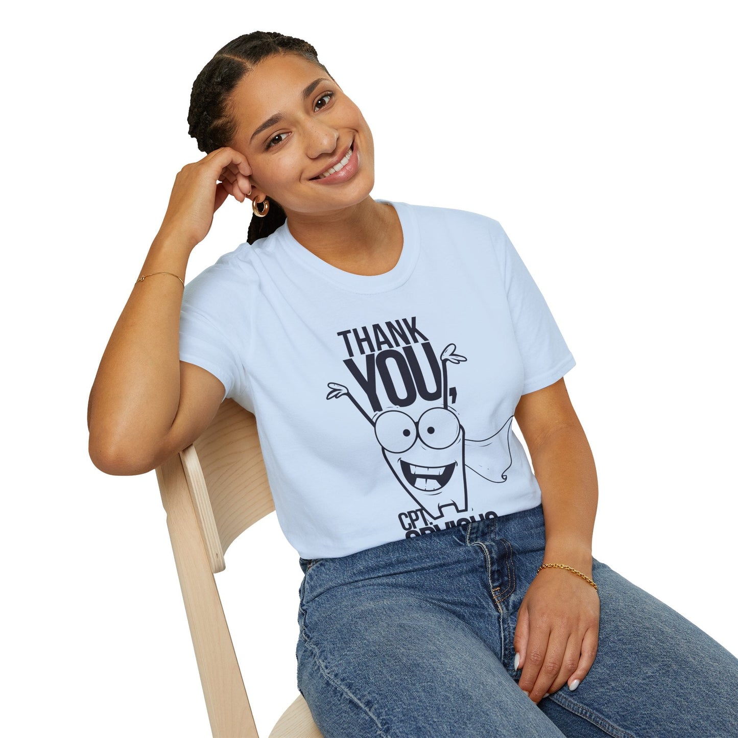 Cartoon T Shirt Animation Funny Tee Unisex Gildan Softstyle 64000 Ring Spun Cotton