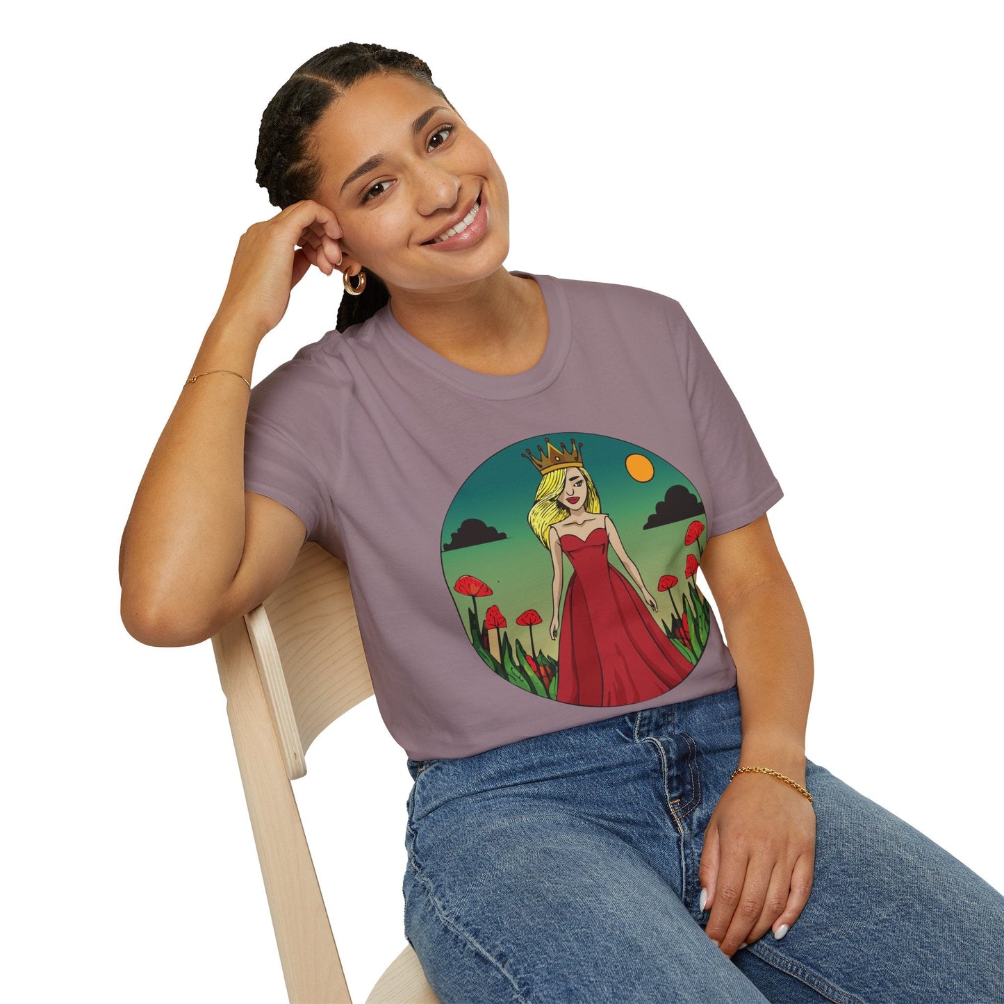 Womens Graphic T Shirt Art Design Tee Unisex Softstyle 64000 Ring Spun Cotton Daily Wear