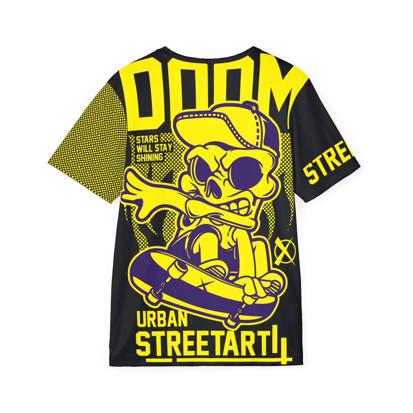 Be26 Fun Graphic T-Shirt, Art Design Poly Shirt, All Over Print Graphic Tee, Monsters T-Shirt, Cartoon Tees