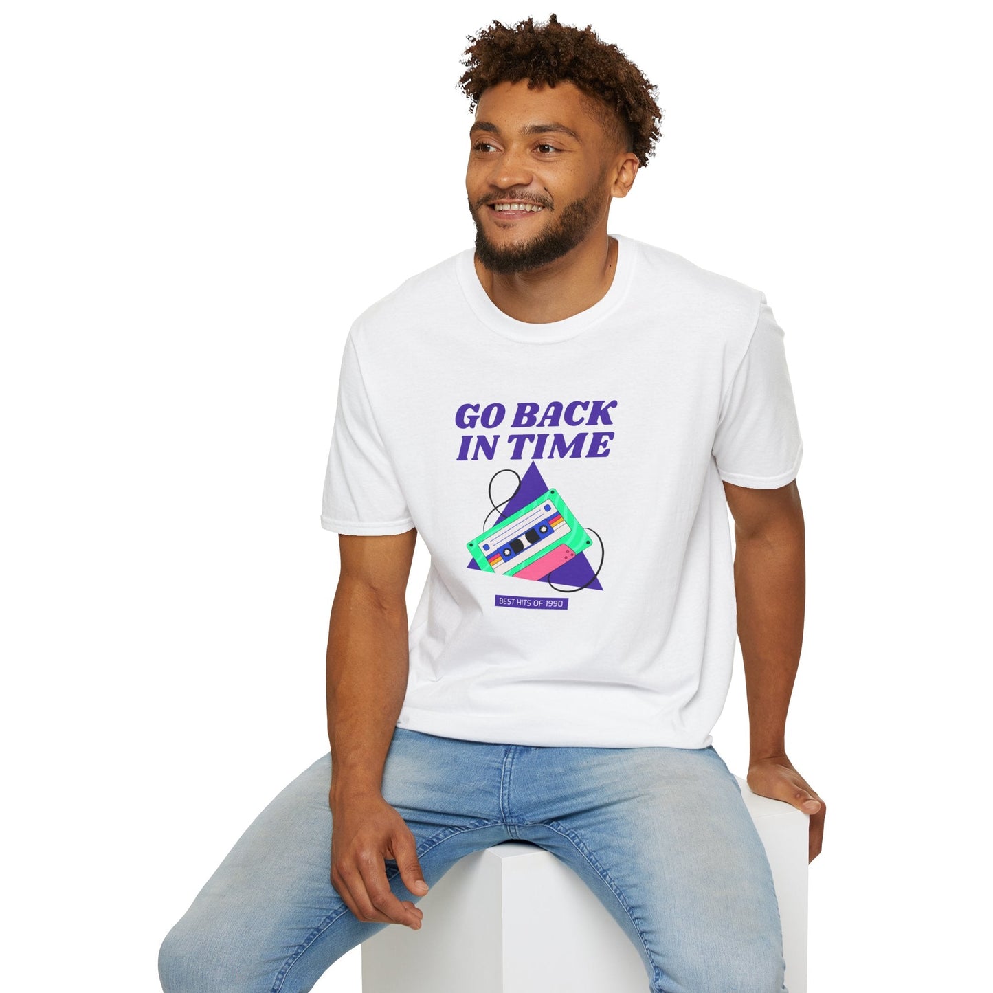 Retro Go Back In Time Cassette T-Shirt Unisex Cotton