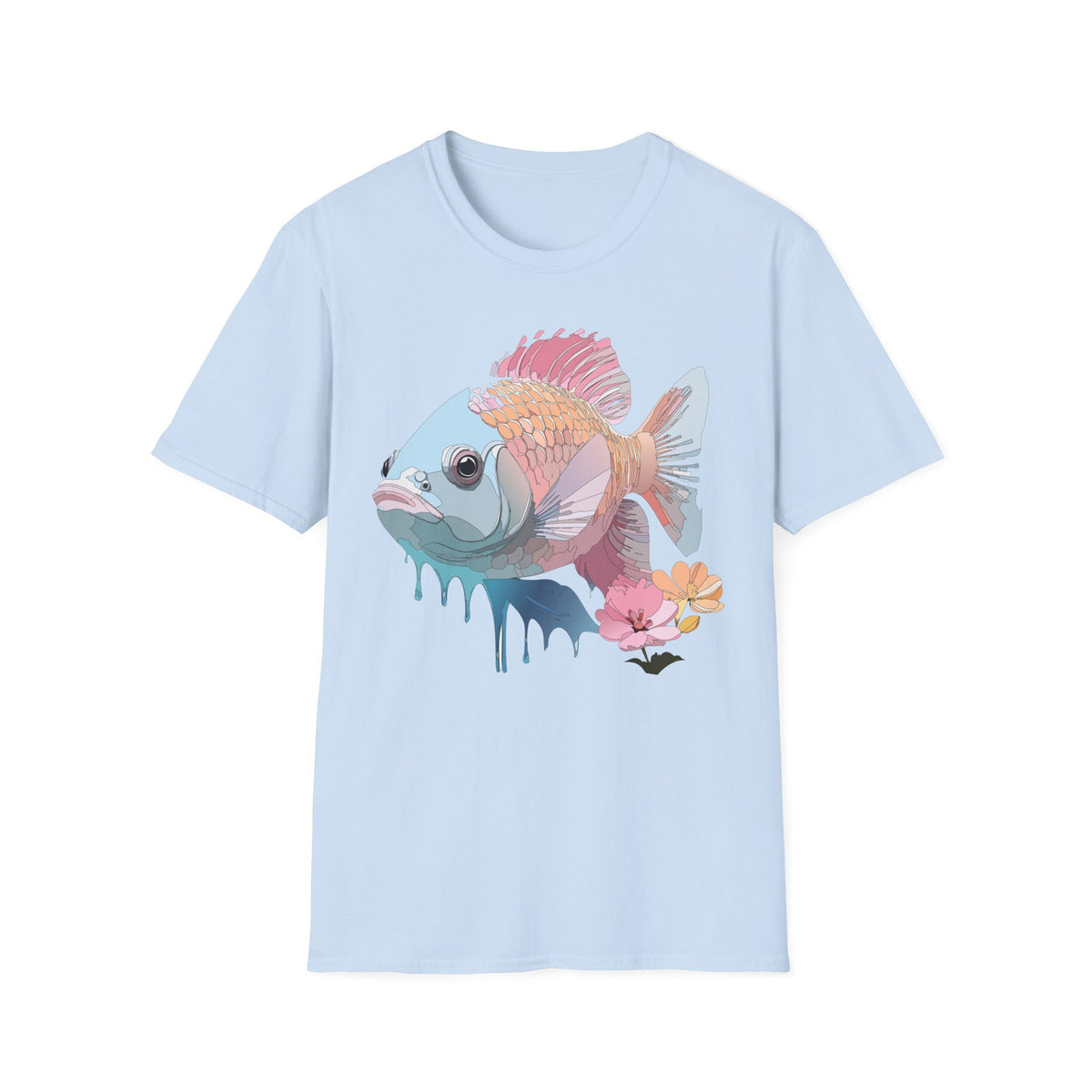 Pastel Tropical Fish T-Shirt | Colorful Coral Reef Fish Tee