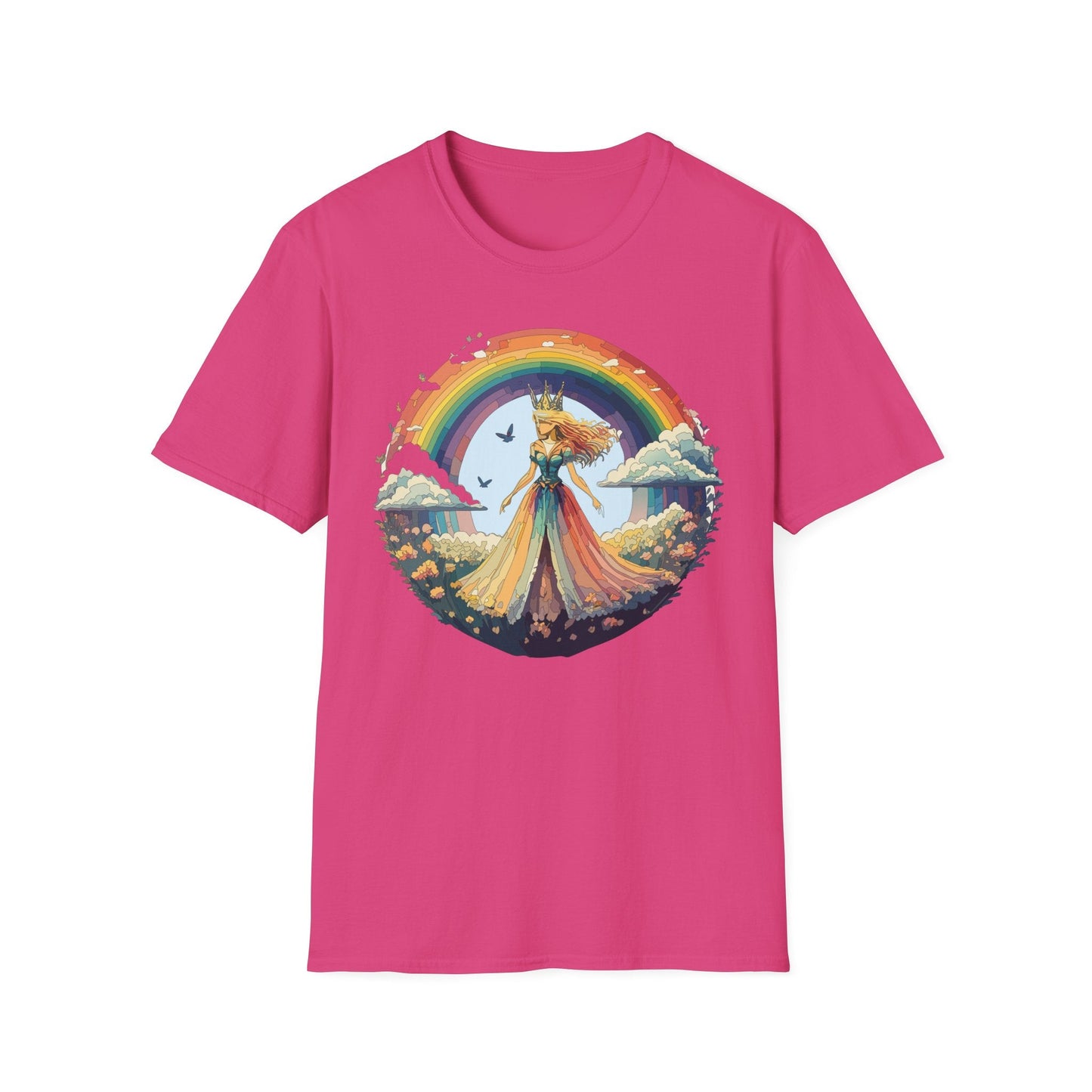 Womens Graphic T Shirt Art Design Tee Softstyle 64000 Unisex Lightweight Cotton Fabric