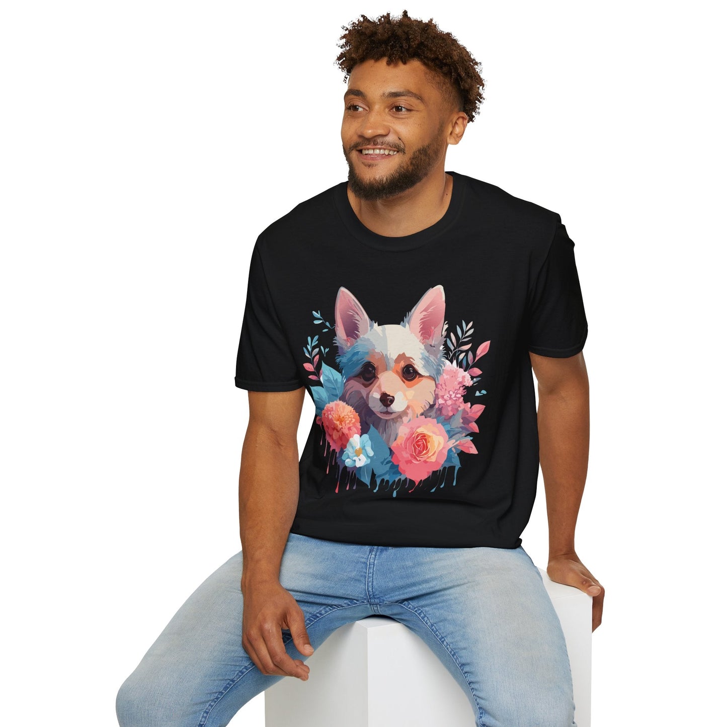 Dog Shirt Unisex Animal Print Tee With Cute Dog Designs And Comfort