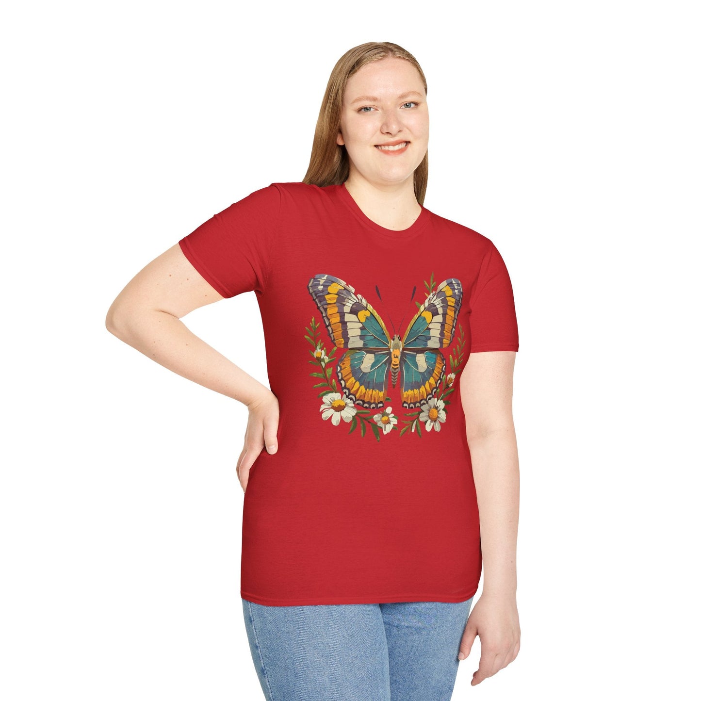 Monarch Butterfly Shirt Unisex T Shirt Softstyle 100 Percent Ring Spun Cotton Comfort