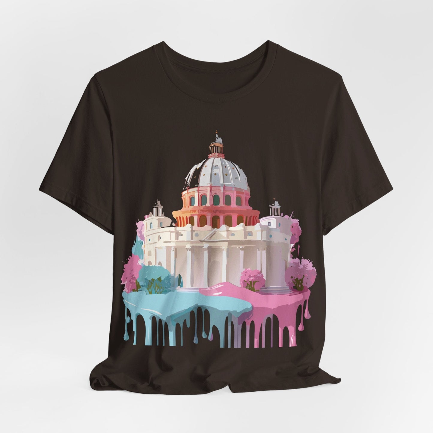 Unisex Graphic Tee With Rome Artwork By Adelpha Vintage Inspired Short Sleeve Shirt