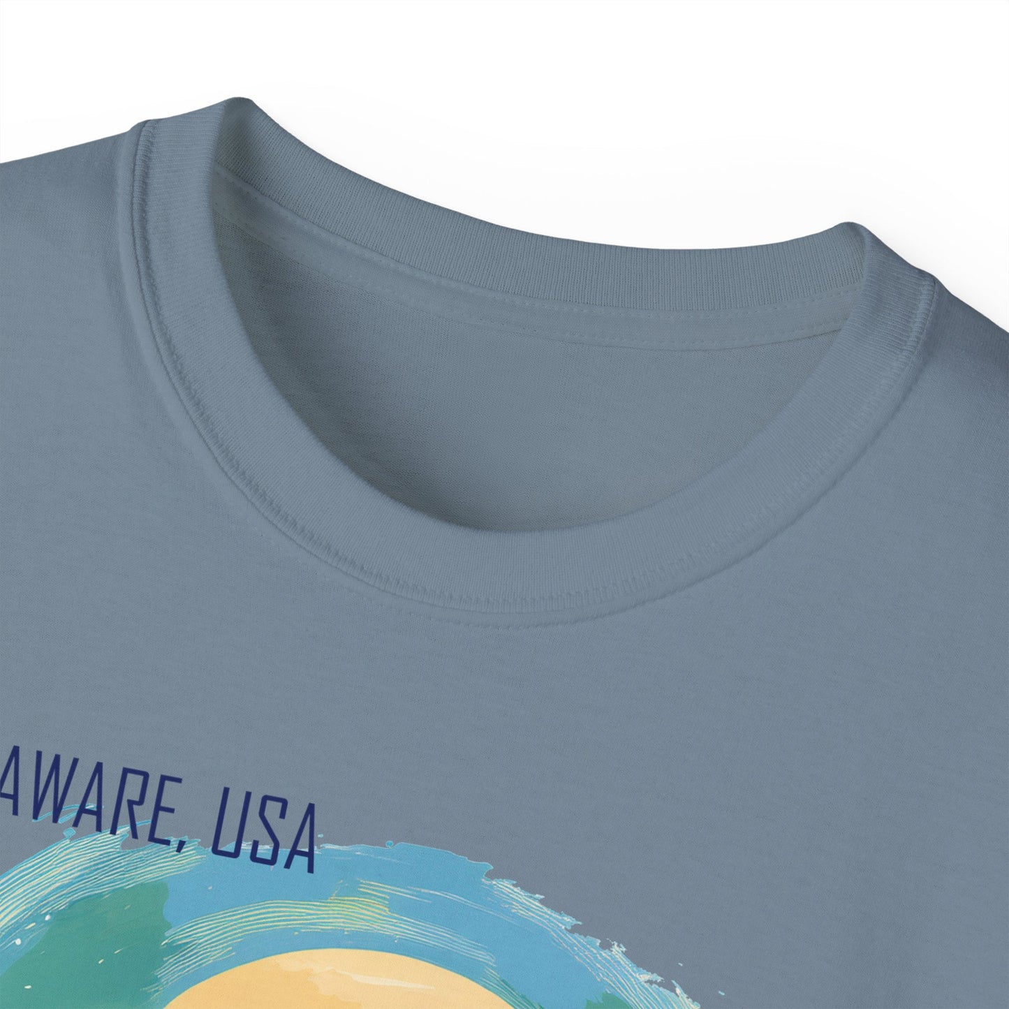 Delaware Graphic Unisex Cotton T‑Shirt 1