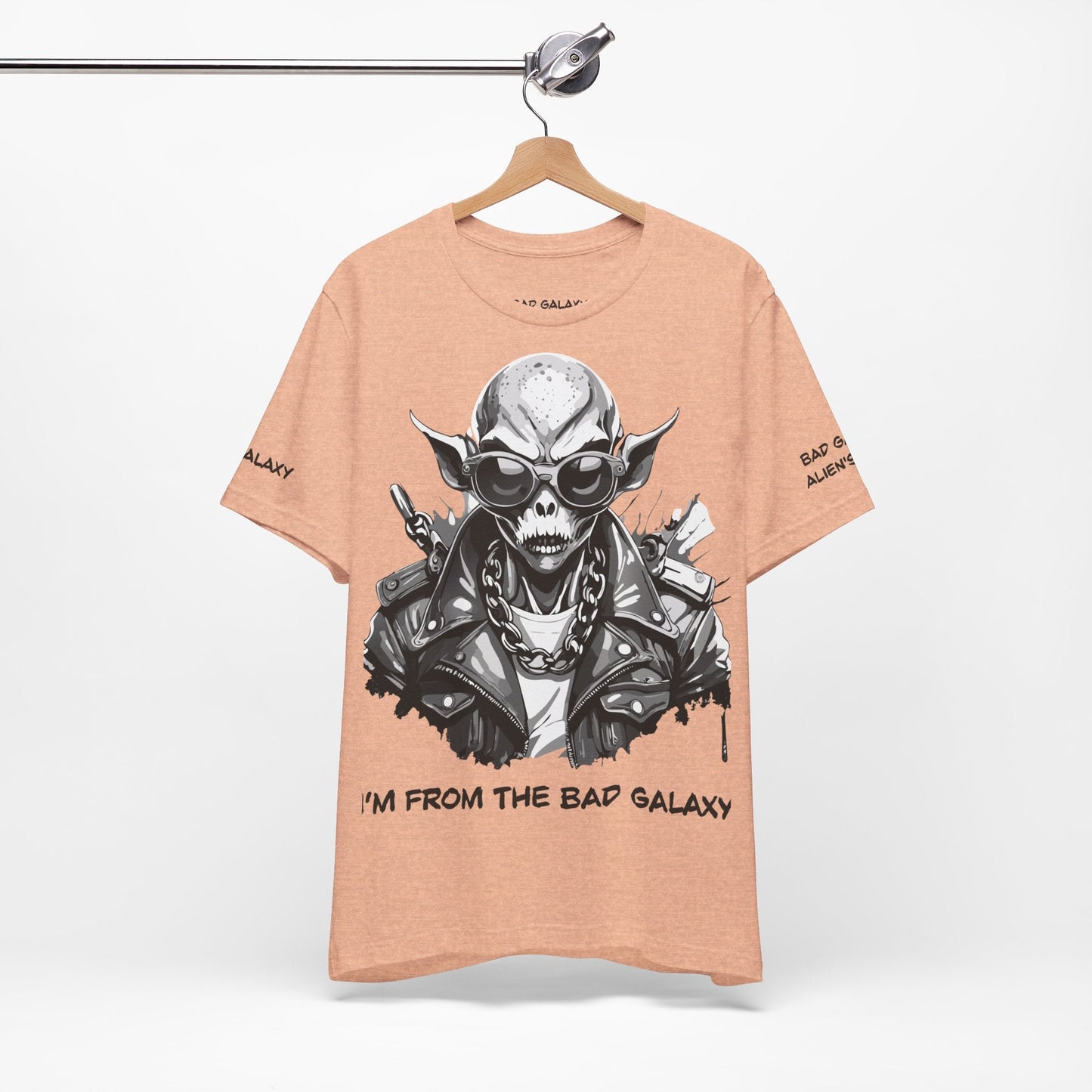 Alien Tee Shirt From Bad Galaxy Made To Order 100 Percent Cotton Eco Friendly Inks Free Shipping