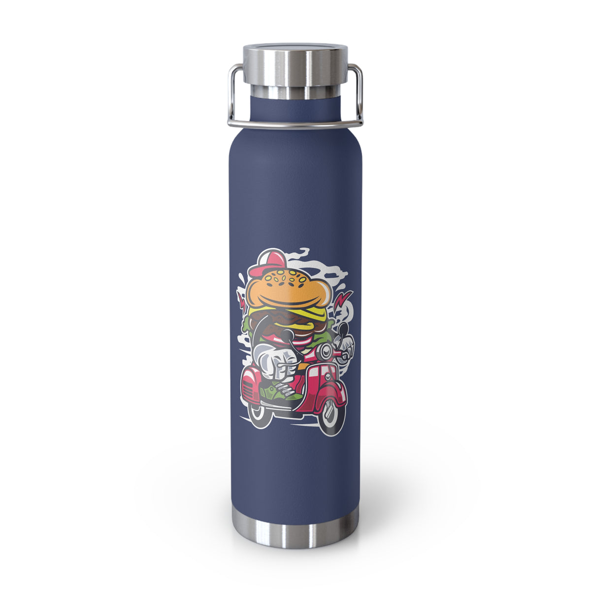 22oz Copper Insulated Water Bottle with Cartoon Design - CV11