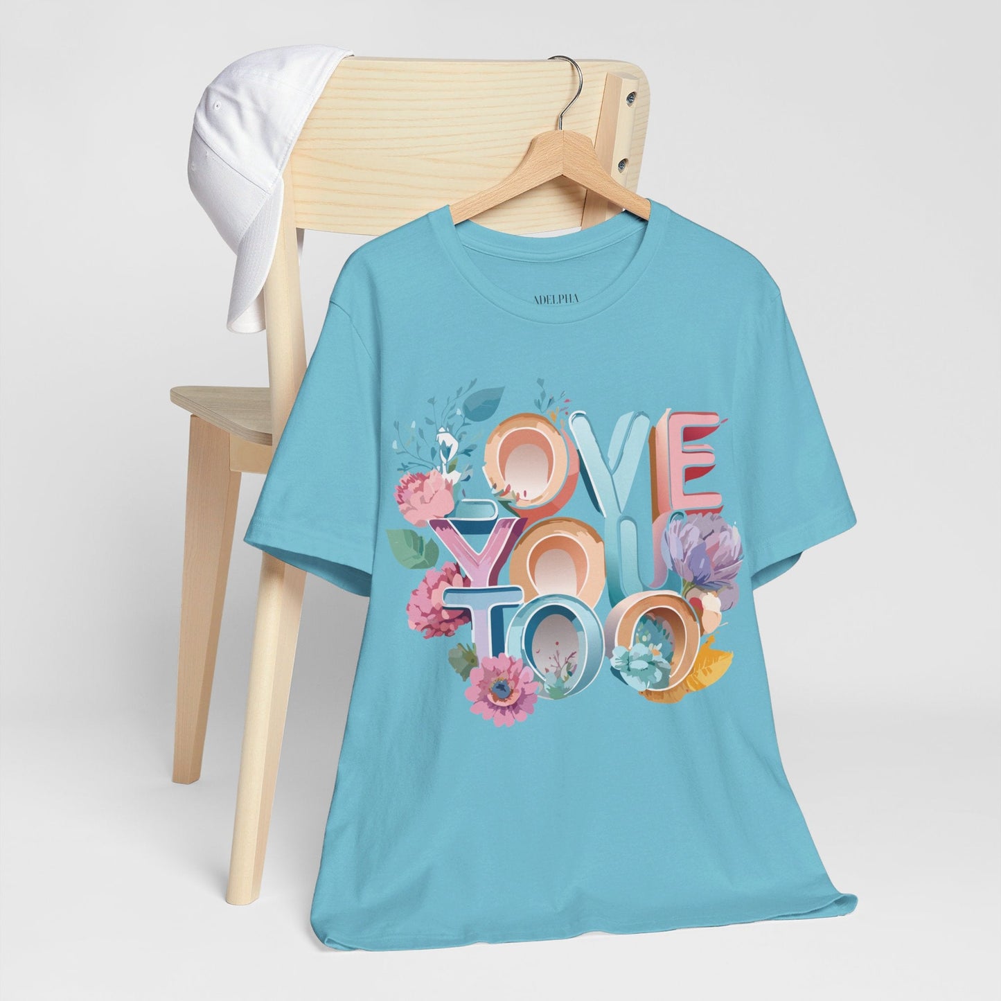 Valentine Day Graphic Unisex 100 Cotton Vintage Artwork with Love and Flower Design Tee 39