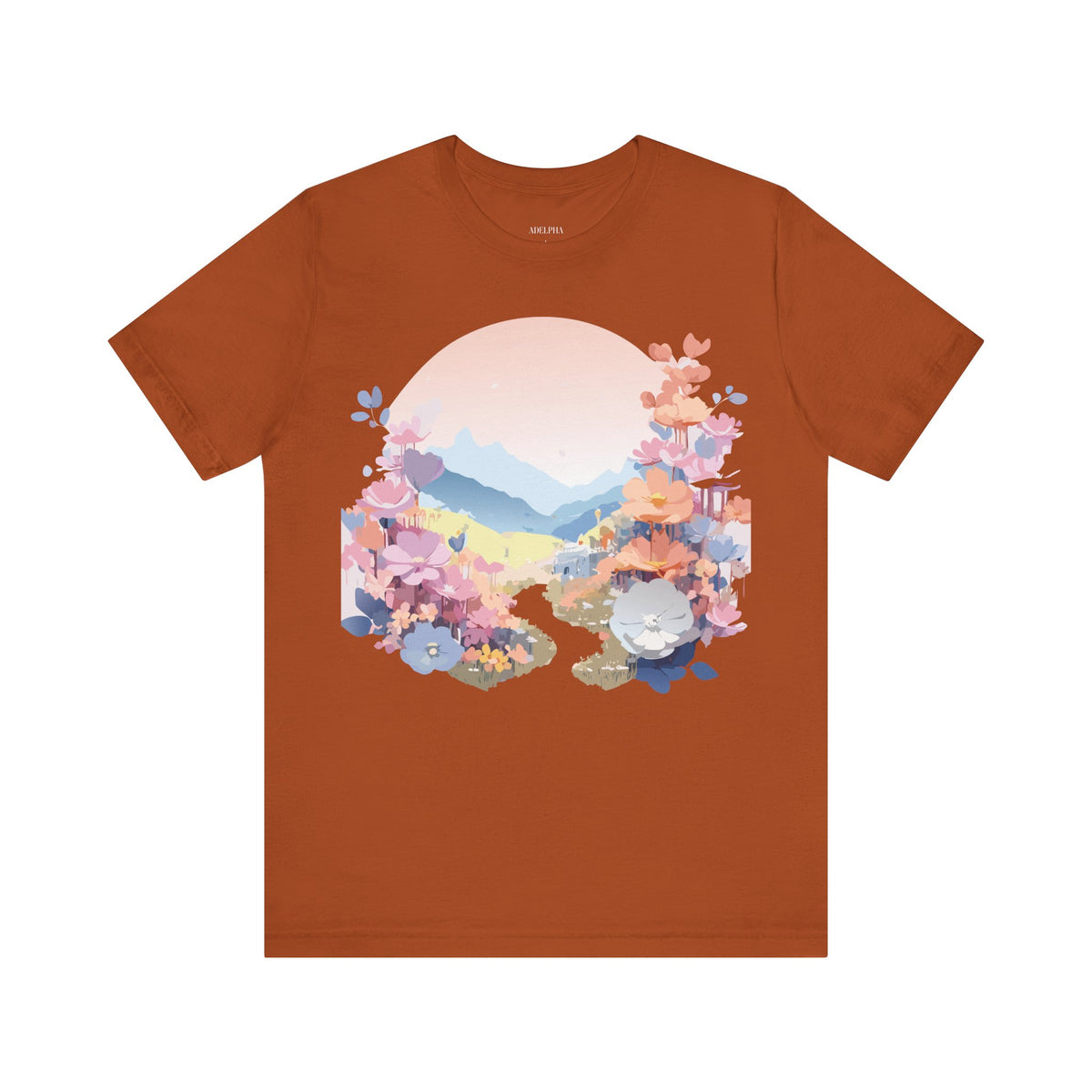 Floral Graphic Tee Shirt - Bella+Canvas Unisex 100 Cotton 43