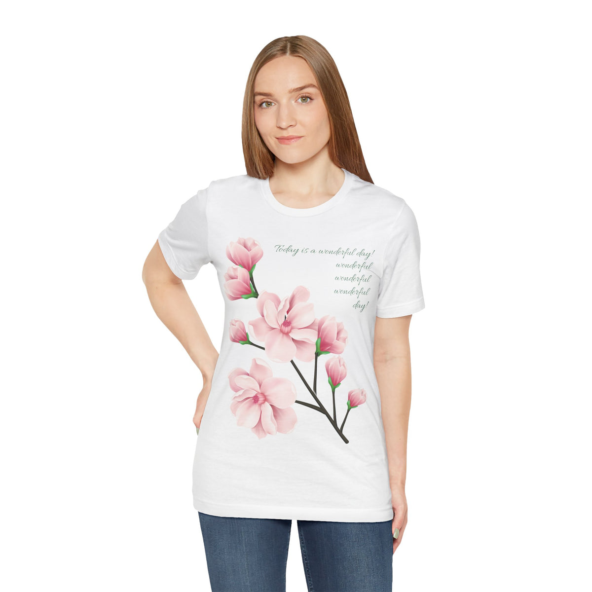 Floral Graphic Tee Shirt - Bella+Canvas Unisex 100 Cotton 55