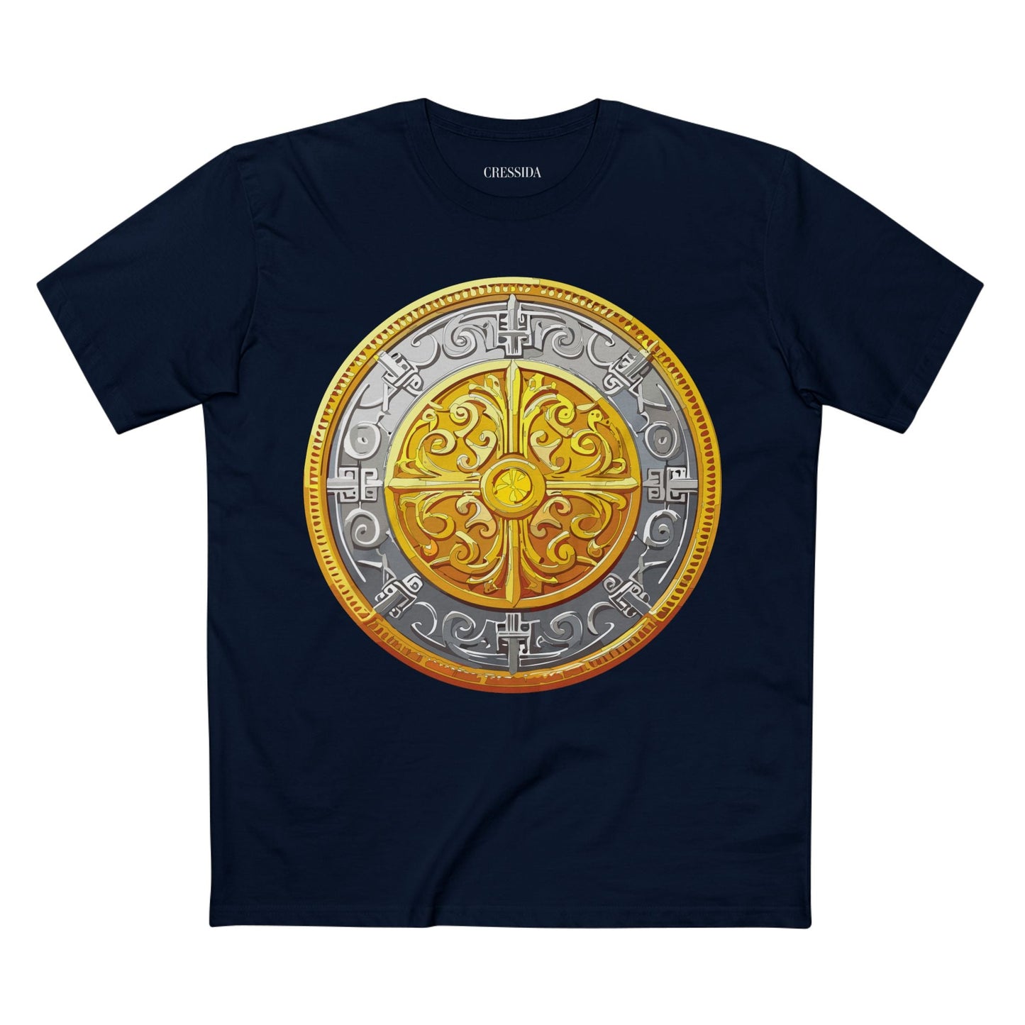 Antique Gold Coin Graphic Design T-Shirt Unisex 100 Cotton With Golden Print Artwork Tee 18