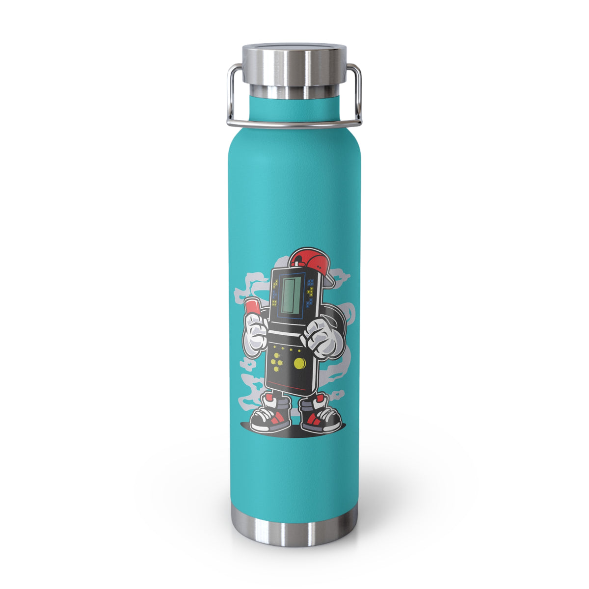 22oz Copper Insulated Water Bottle with Cartoon Design - CV8