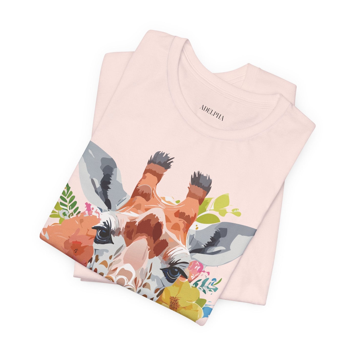 Giraffe Graphic Tee Unisex Jersey Short Sleeve Adelpha Vintage Inspired Artwork Design