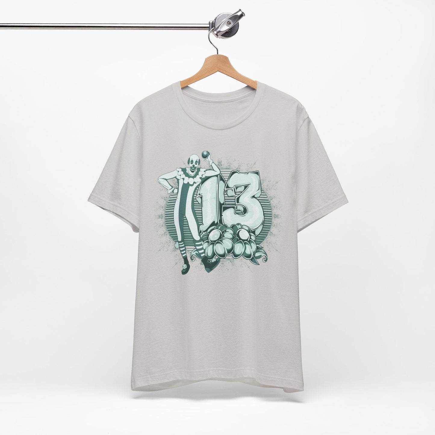 Vintage Clown Graphic Illustration Unisex Cotton T-Shirt Art-39