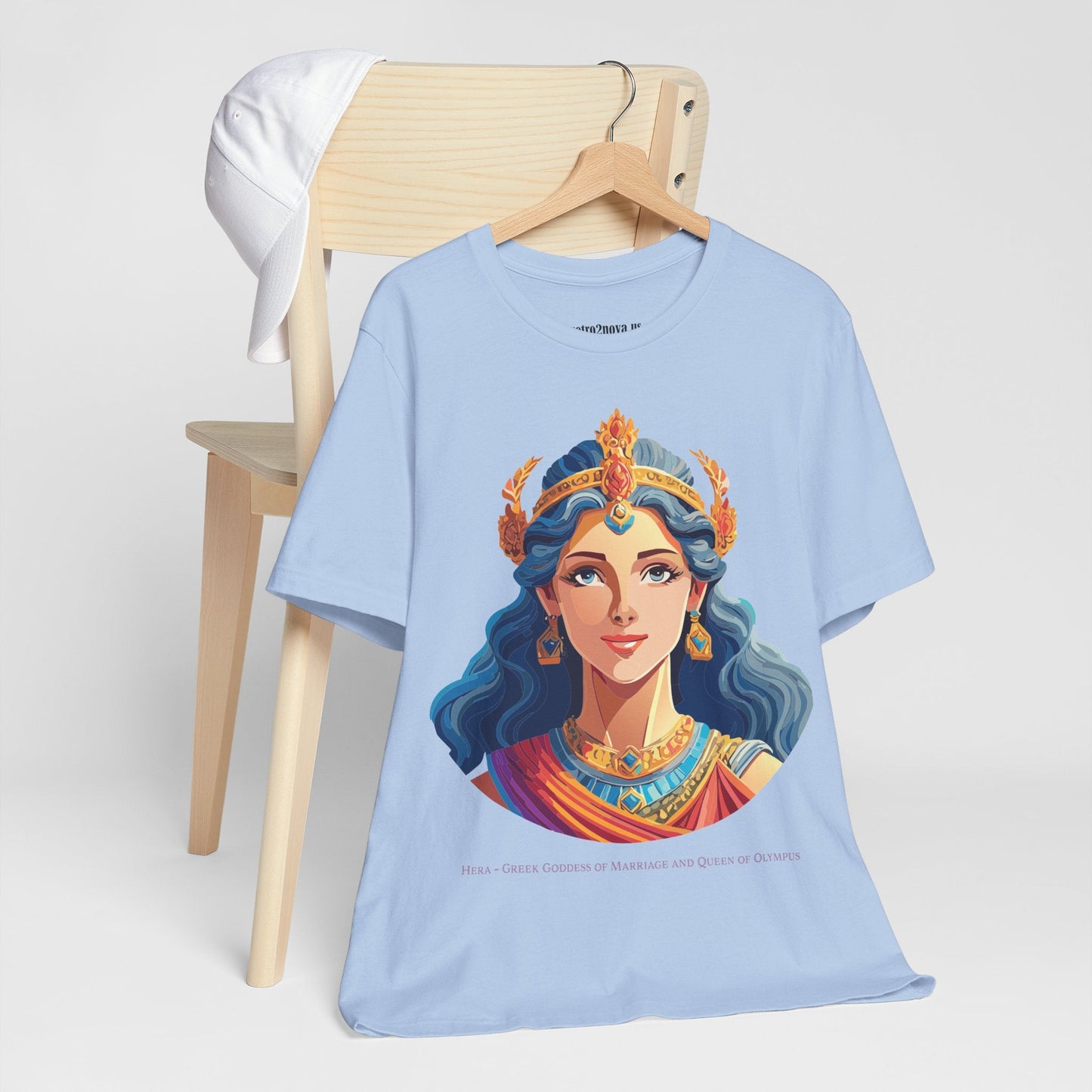 Hera Goddess Shirt Unisex Graphic Cotton Tee Featuring Original Retro2Nova Artwork