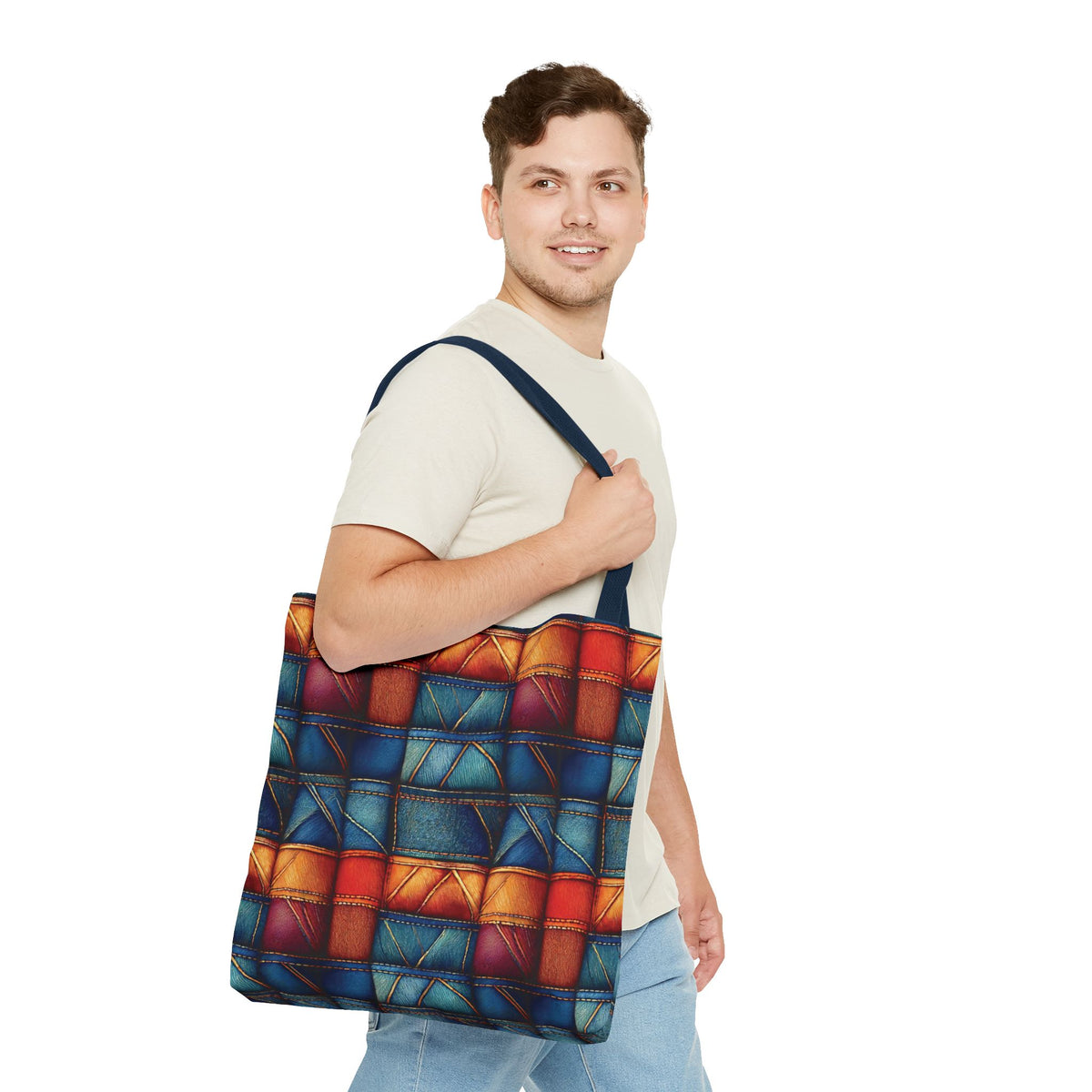 Denim Canvas Bag, Tote Bag Denim