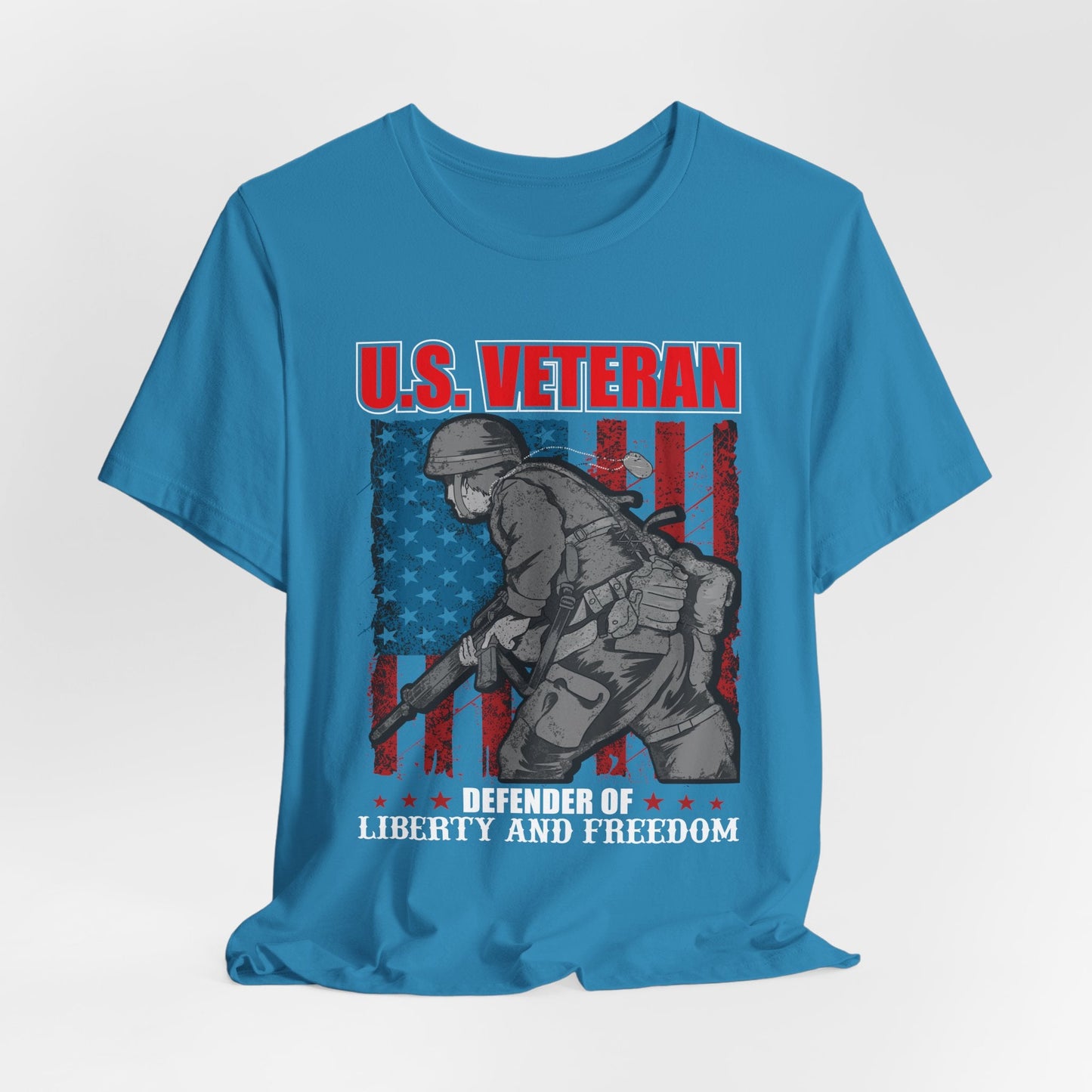 Army Veteran Patriotic Graphic Design Unisex Cotton T-Shirt v31