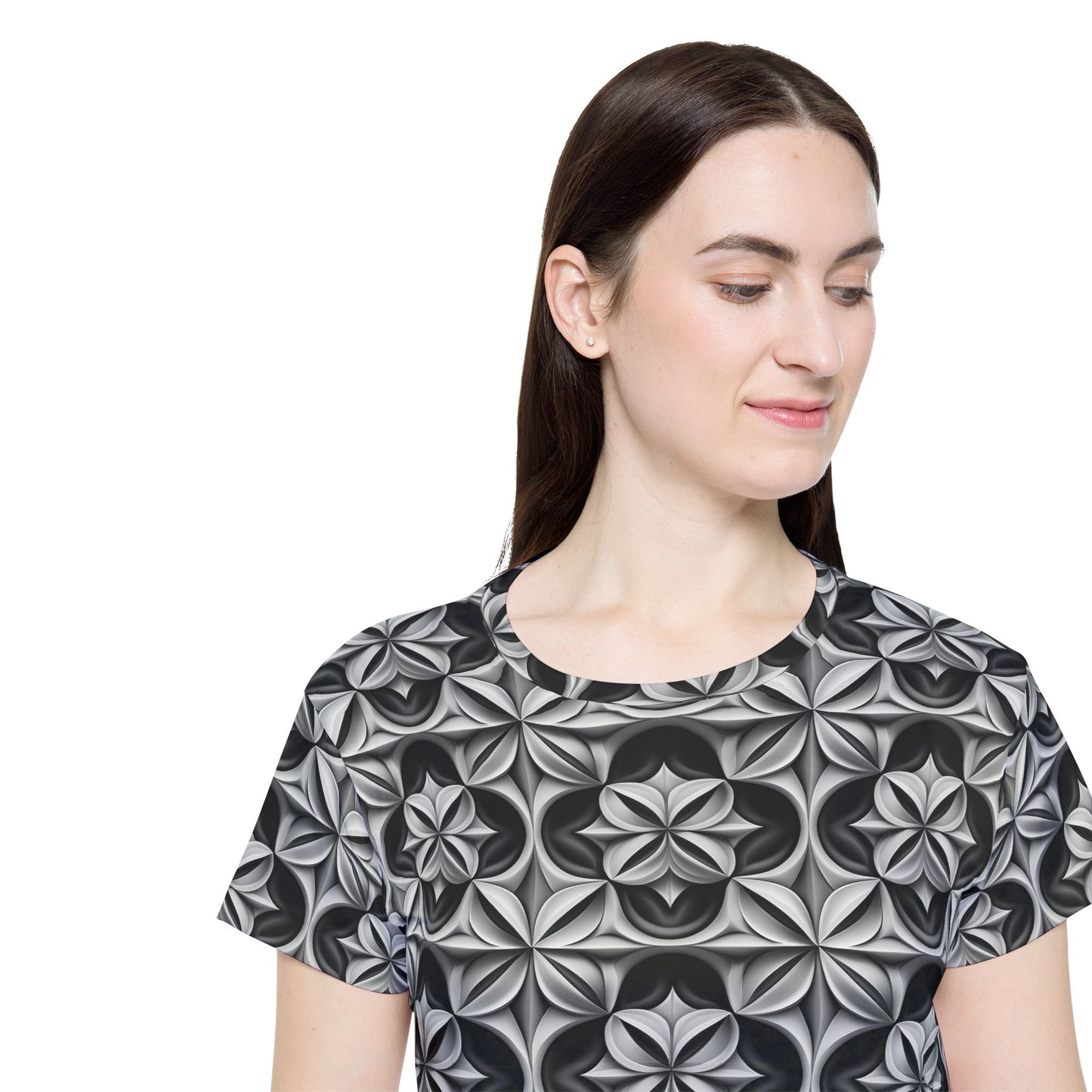 Women Poly Shirt with Ornament O5