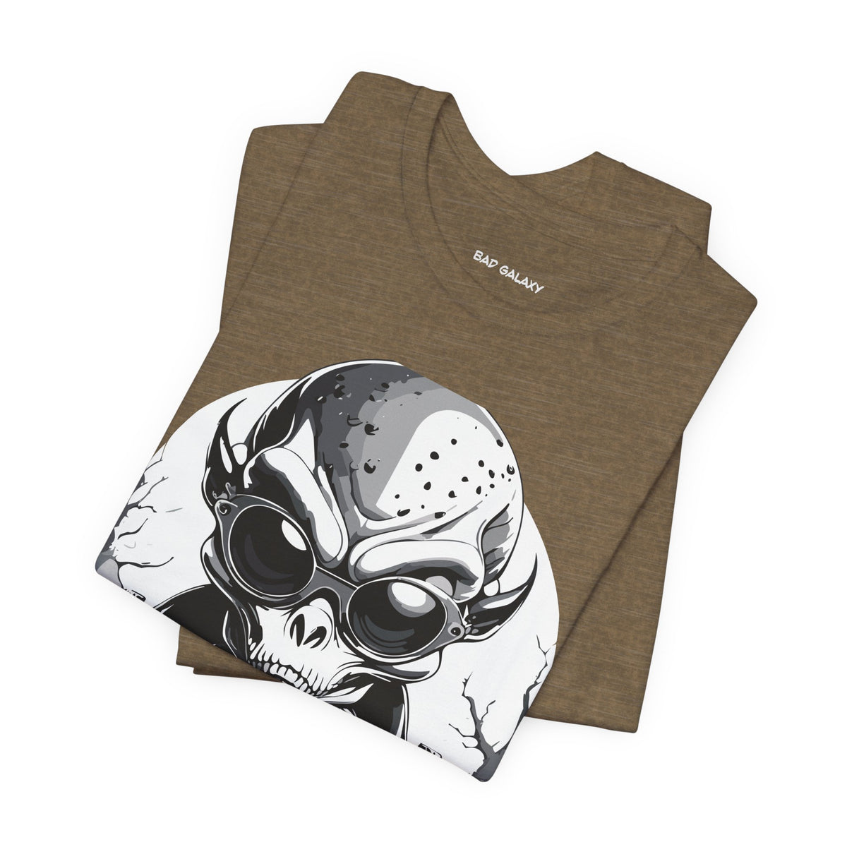 Alien Graphic Unisex Cotton Bella+Canvas Tee with Art Design b70